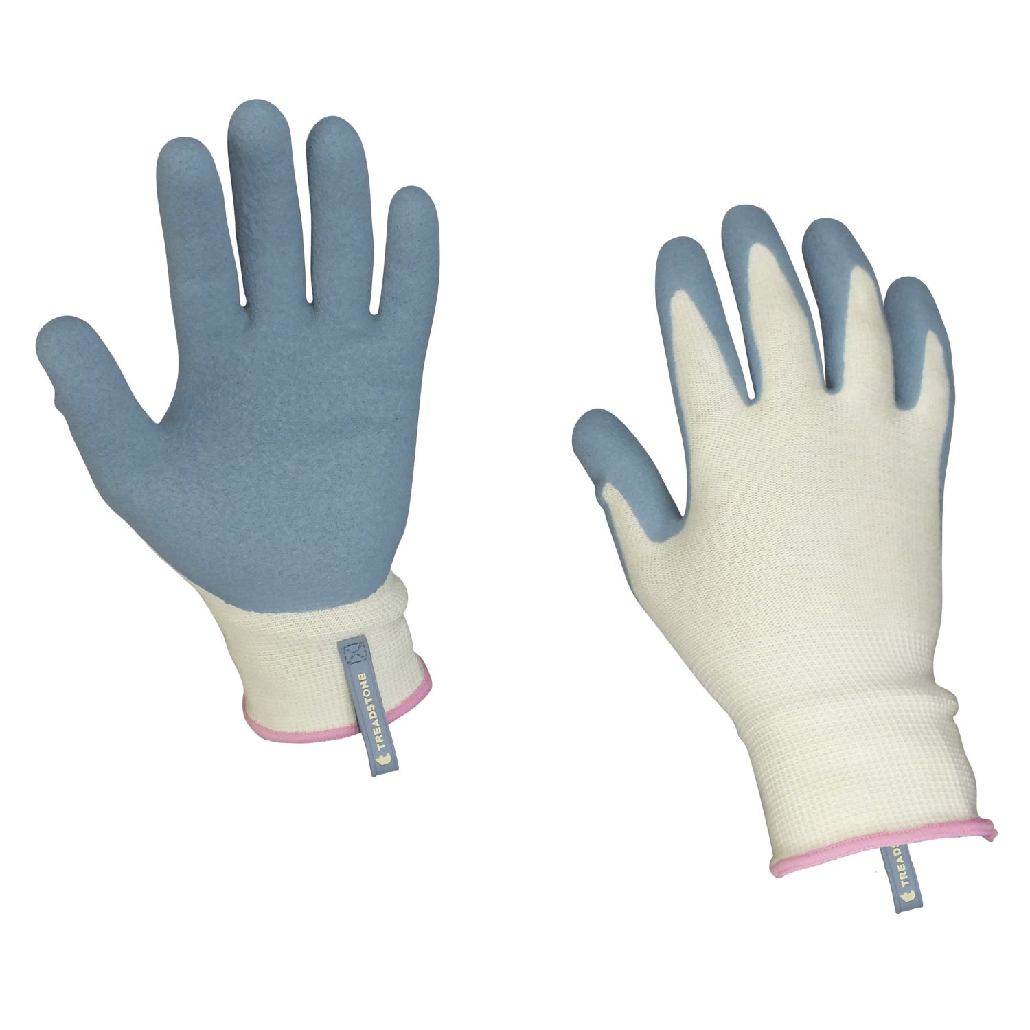 ClipGlove Bamboo Fibre Womens Bamboo Gardening Gloves Blue / Cream Medium (938YE)