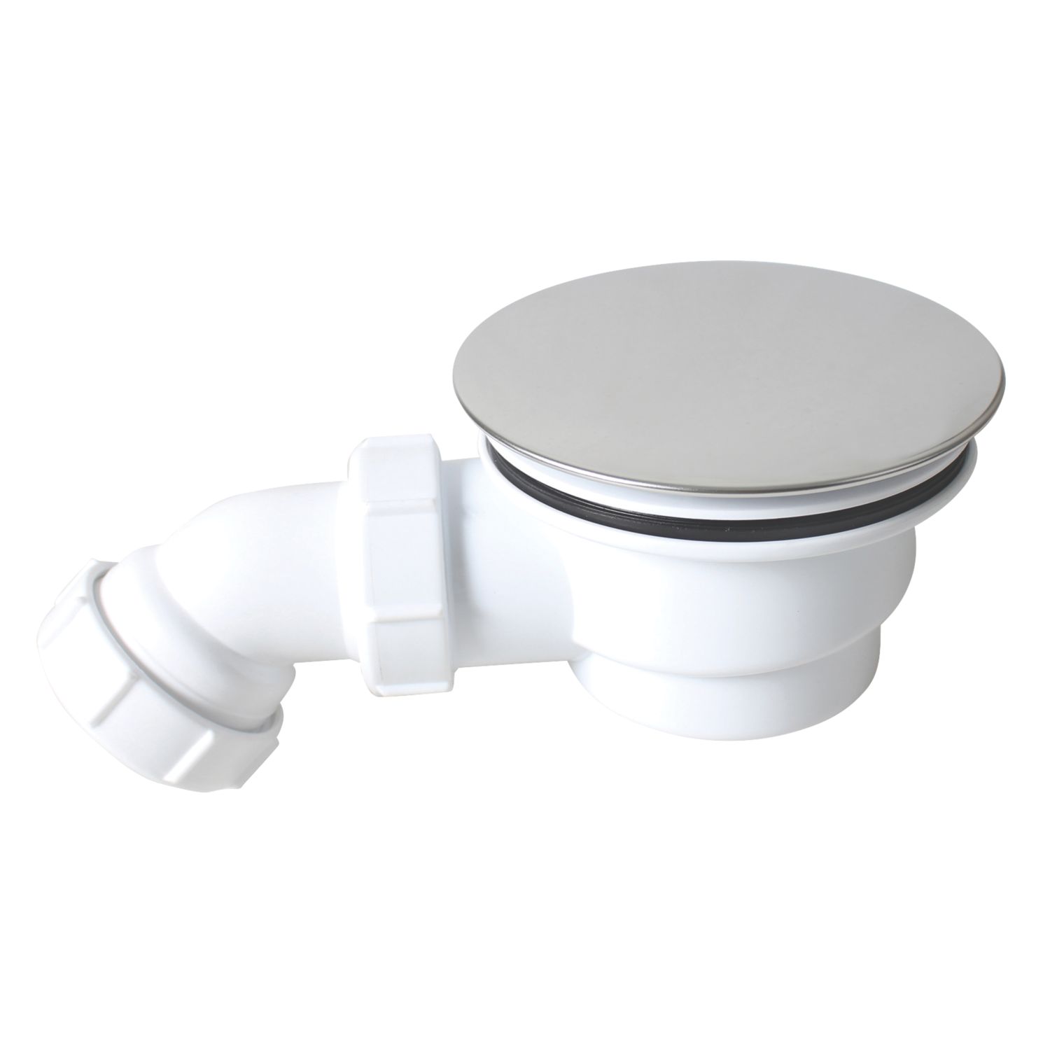 Flomasta Dome Shower Waste Trap White 85mm (939KJ)