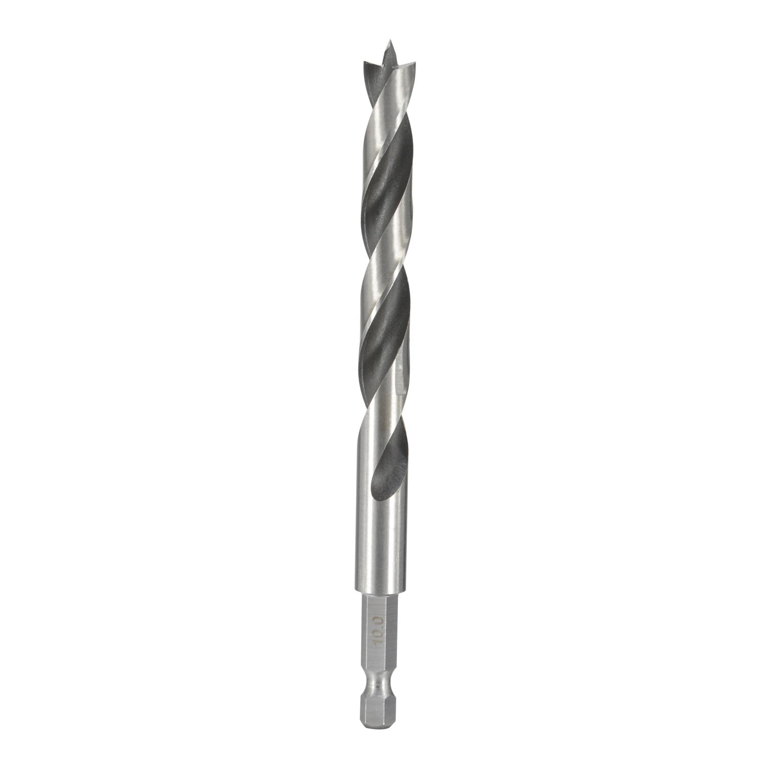 Titan Hex Shank Double-Flute Brad Point Wood Drill Bit 10mm x 133mm (939PR)