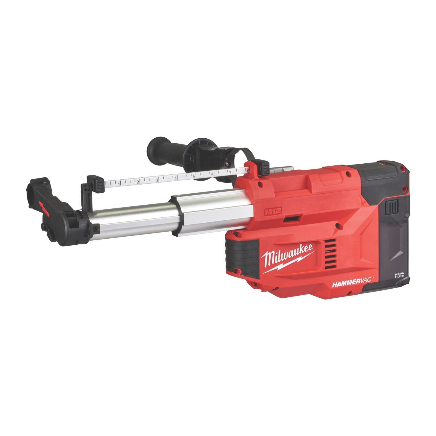Milwaukee M12UDEL-0 12V Li-Ion RedLithium Cordless SDS Dust Extractor - Bare (939VT)