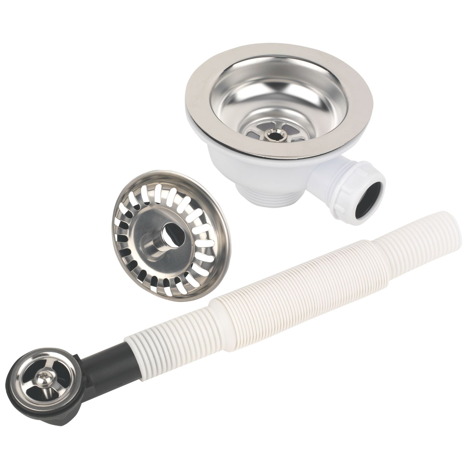 Essentials Stainless Steel Strainer Waste 1 Bowl 90mm (9411K)