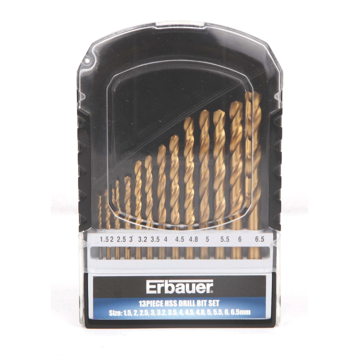 Erbauer Straight Shank Metal Drill Bits 13 Piece Set (9419V)