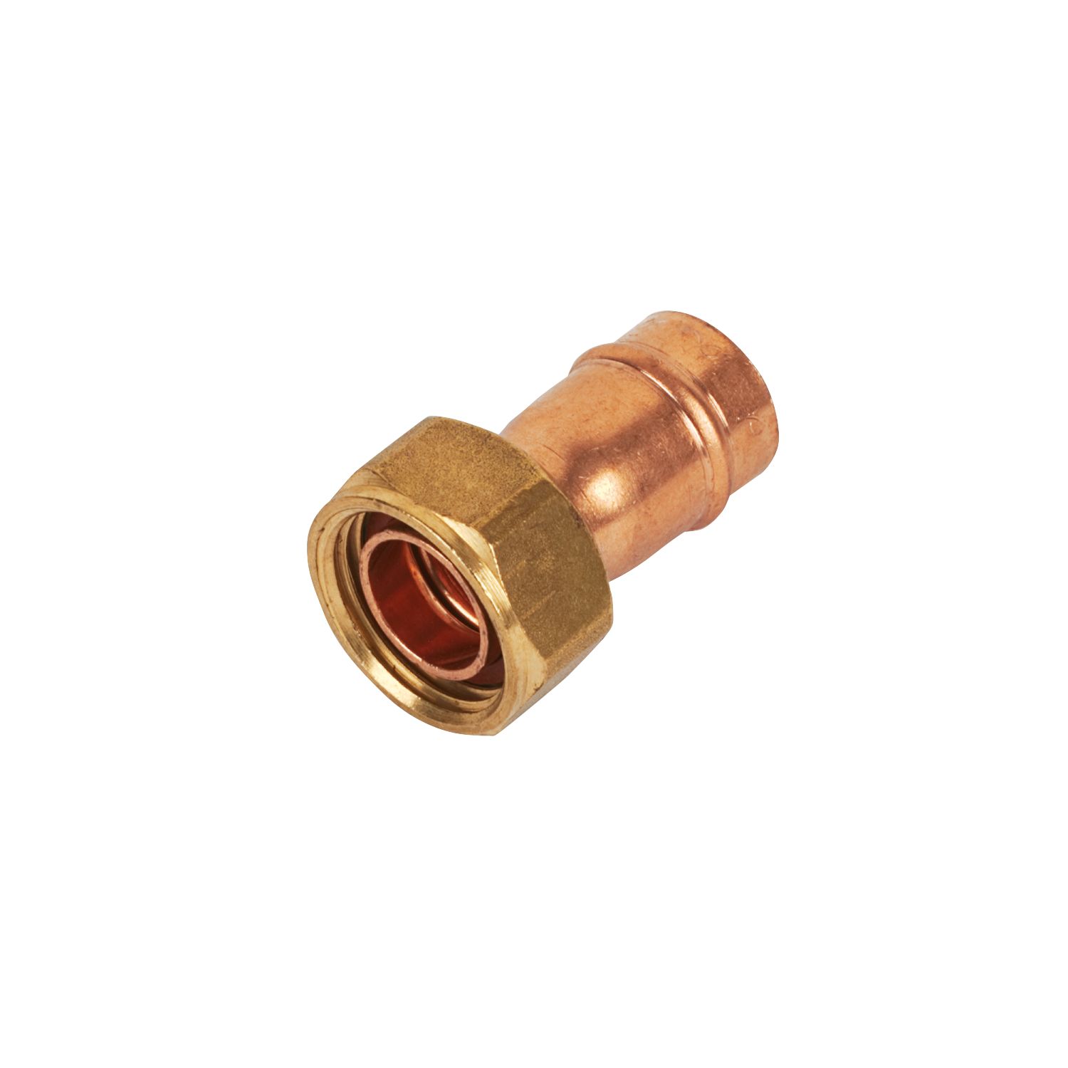 Yorkshire Copper Solder Ring Straight Tap Connector 15mm x 1/2" (94280)
