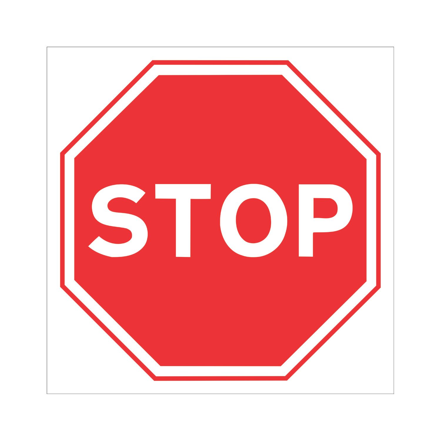 "Stop" Sign 450mm x 450mm (943FX)