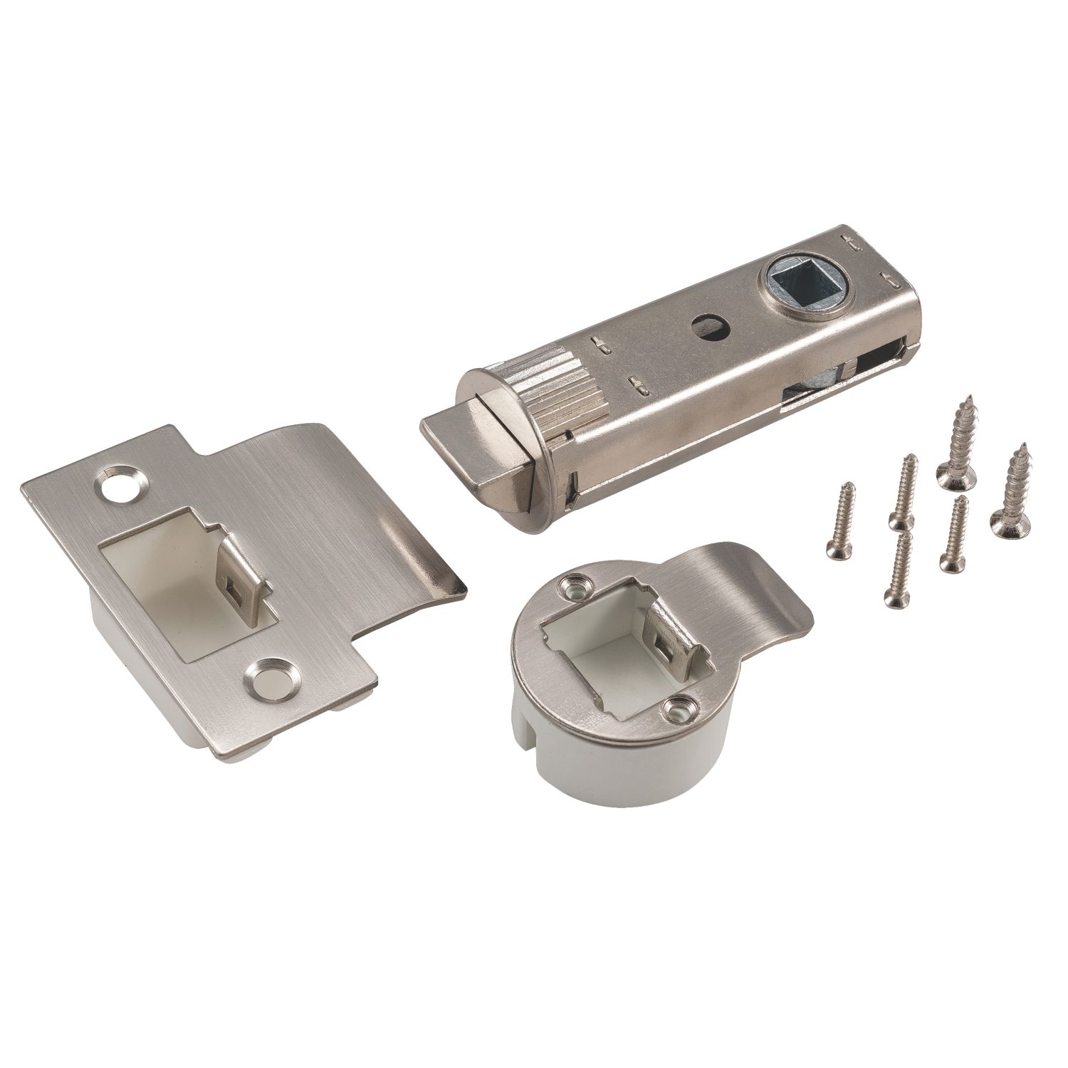 Smith & Locke Polished Nickel Plate Easy-Fit Tubular Latch 73mm Case - 57mm Backset (943HP)