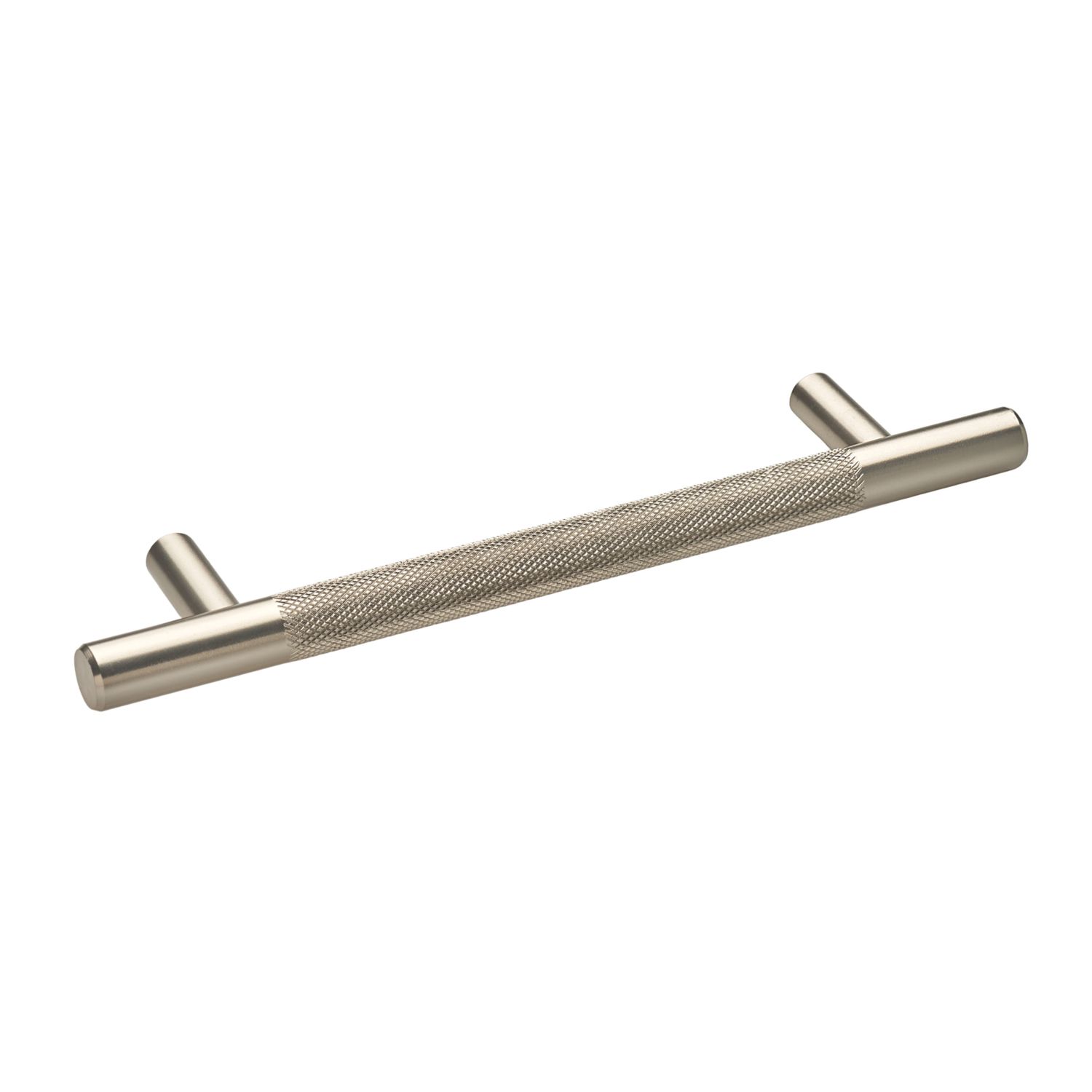Elite Knobs & Handles Kensington Knurled T Bar Handle Brushed Nickel 180mm (944KK)
