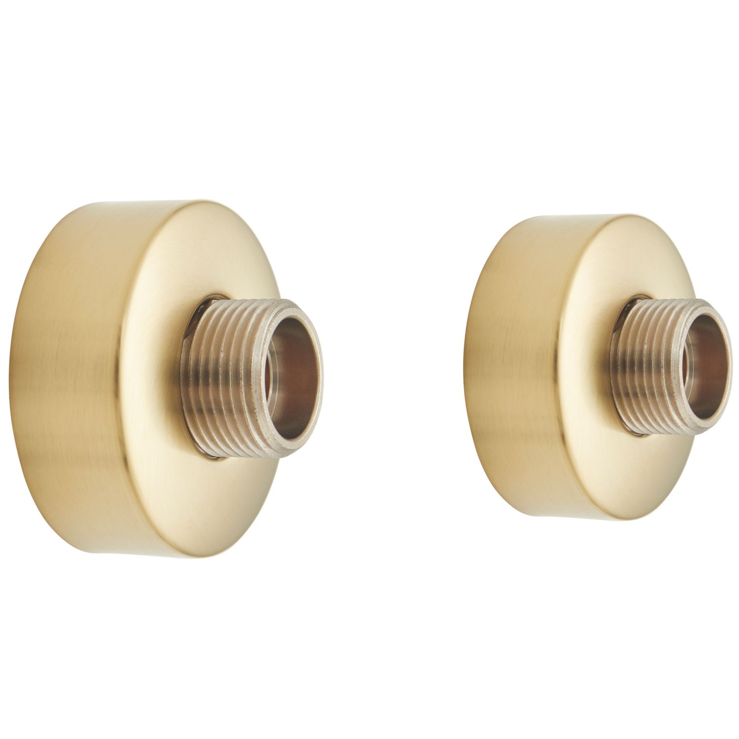 Highlife Bathrooms Round Shower Brackets Brushed Brass (944TJ)