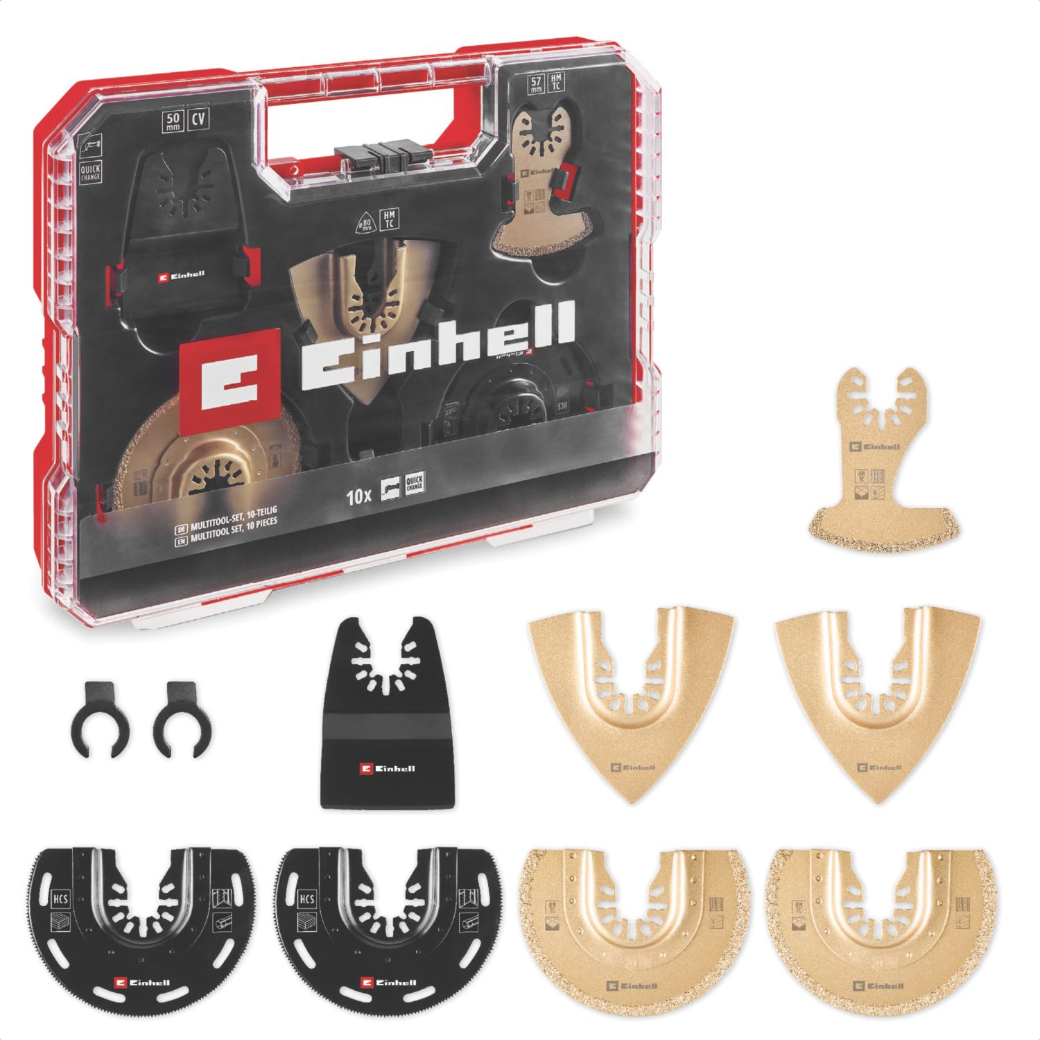 Einhell Multi-Material Multi-Tool Accessory Kit 10 Pieces (945AP)