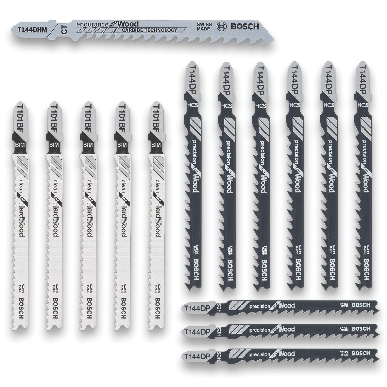 Bosch 2.607.011.436 Wood Jigsaw Blade Set 15 Pieces (945KR)