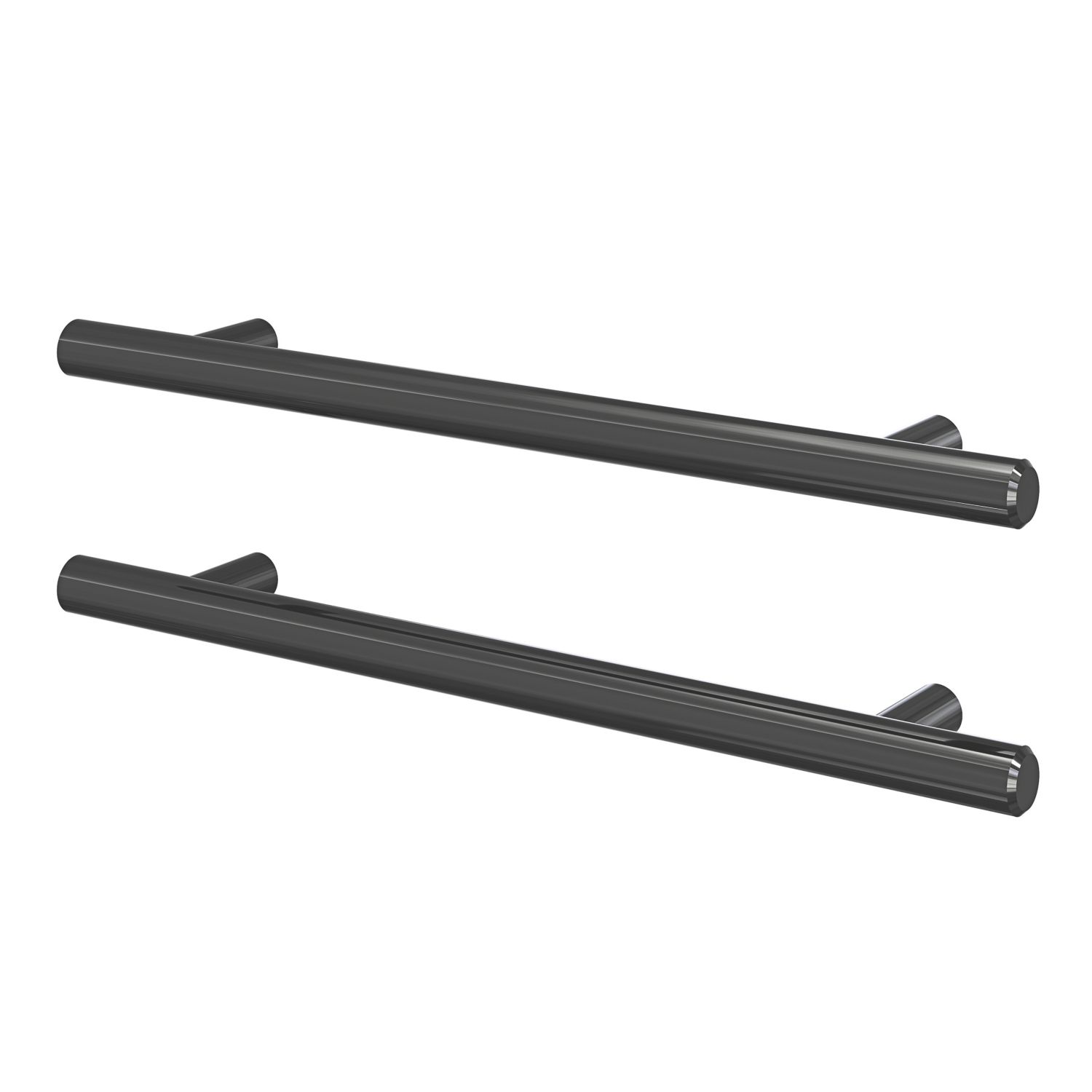 Essentials Annatto T Bar Handles Titanium 220mm 2 Pieces (946AA)