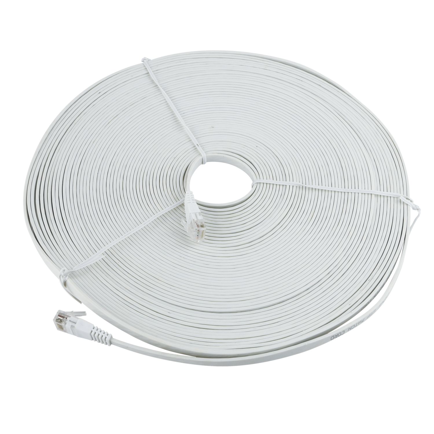 Labgear White Unshielded RJ45 Cat 6 Patch Lead 20m (946AW)