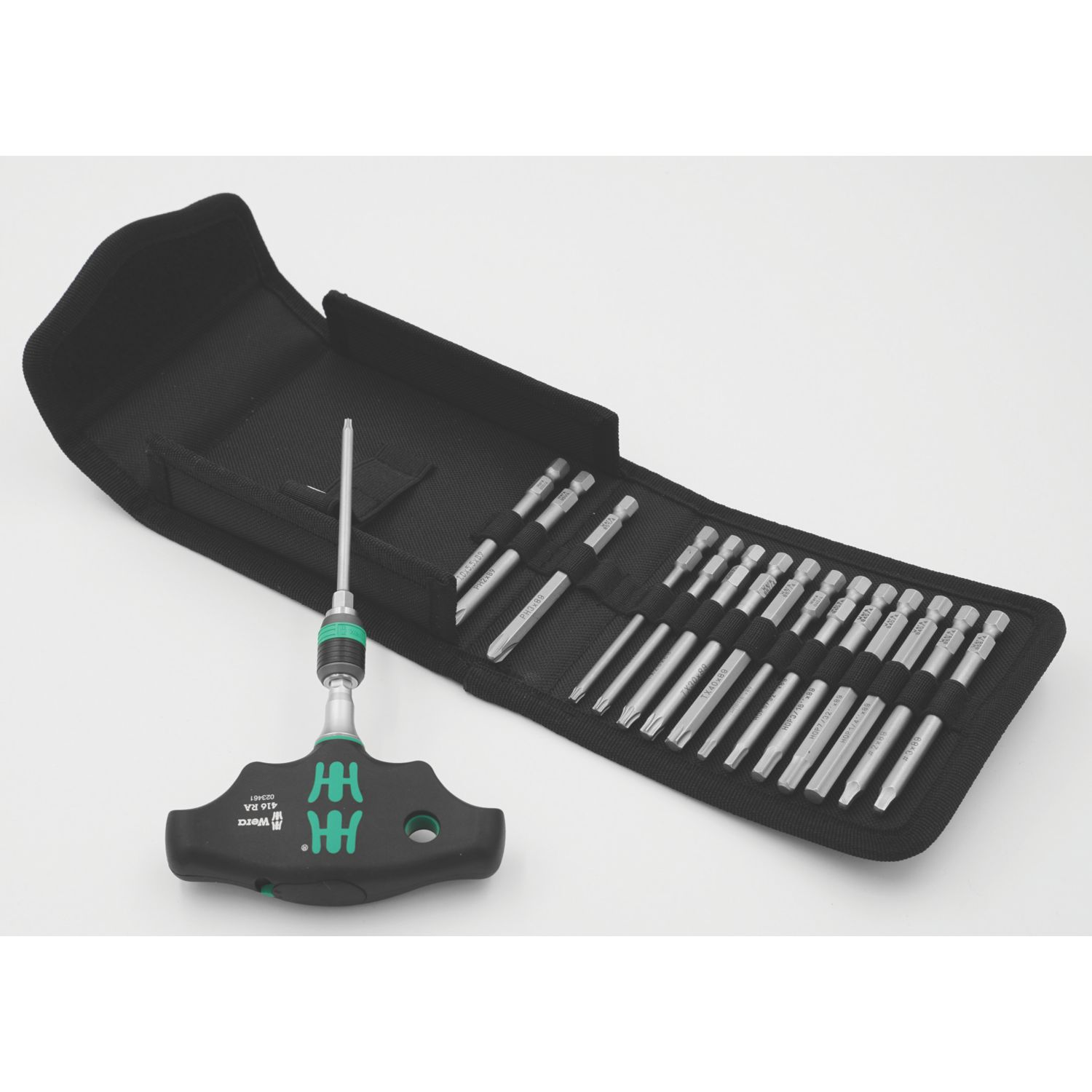 Wera Kraftform Kompakt 400 RA Imperial 1 Interchangeable Ratchet Screwdriver Set 17 Pieces (946FW)