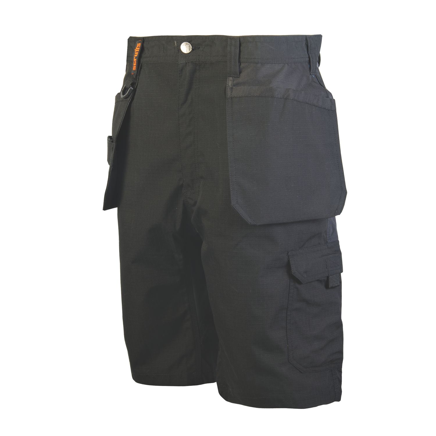 Scruffs Trade Flex Holster Work Shorts Black 36" W (946KV)