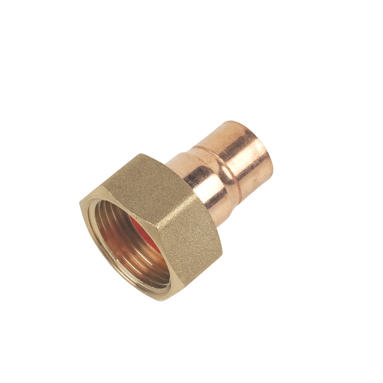 Flomasta Copper End Feed Straight Tap Connector 15mm x 3/4" (94798)