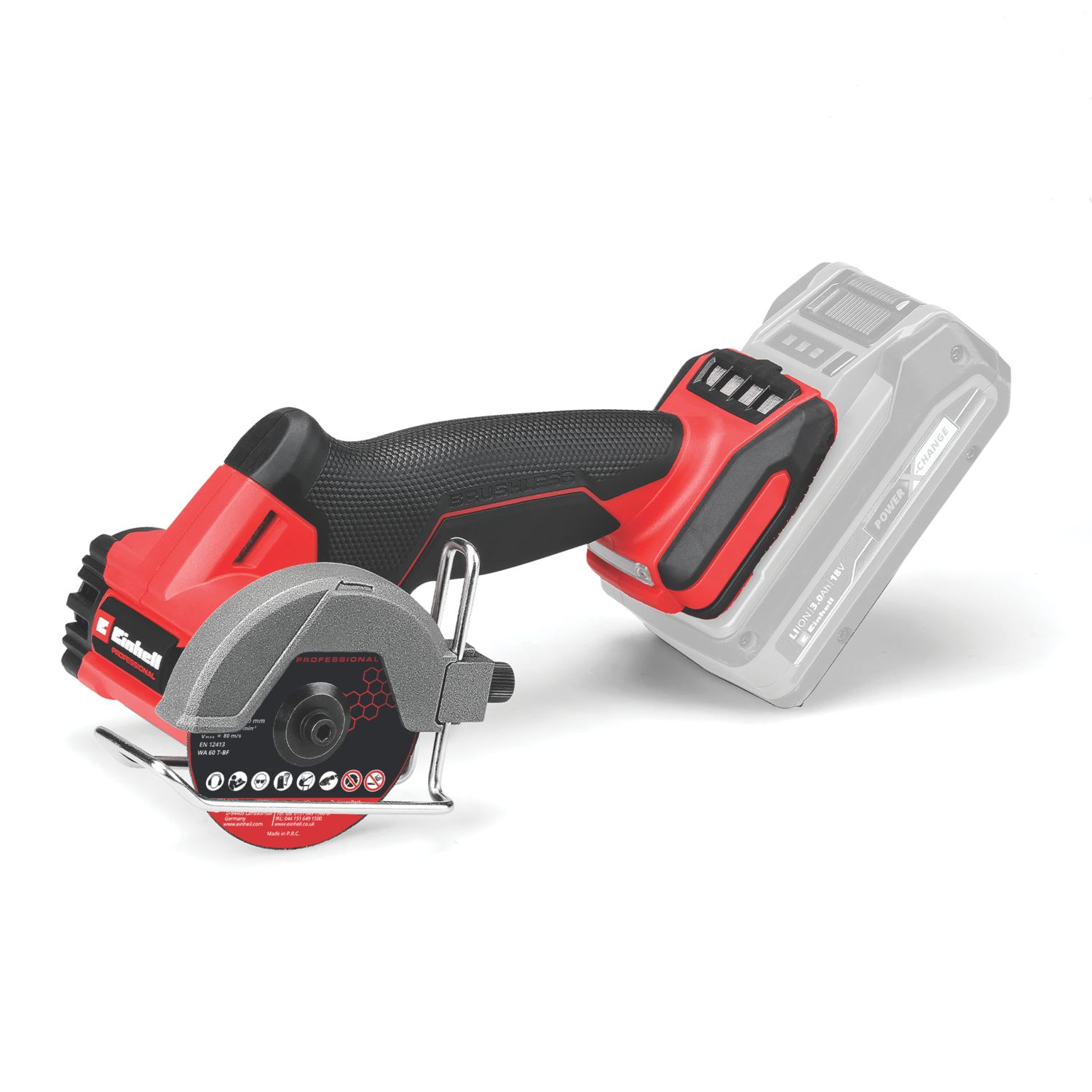 Einhell Professional TP-CO 18/76-C Li BL-Solo 76mm 18V Li-Ion Power X-Change Brushless Cordless Cut-Off Saw - Bare (949CP)