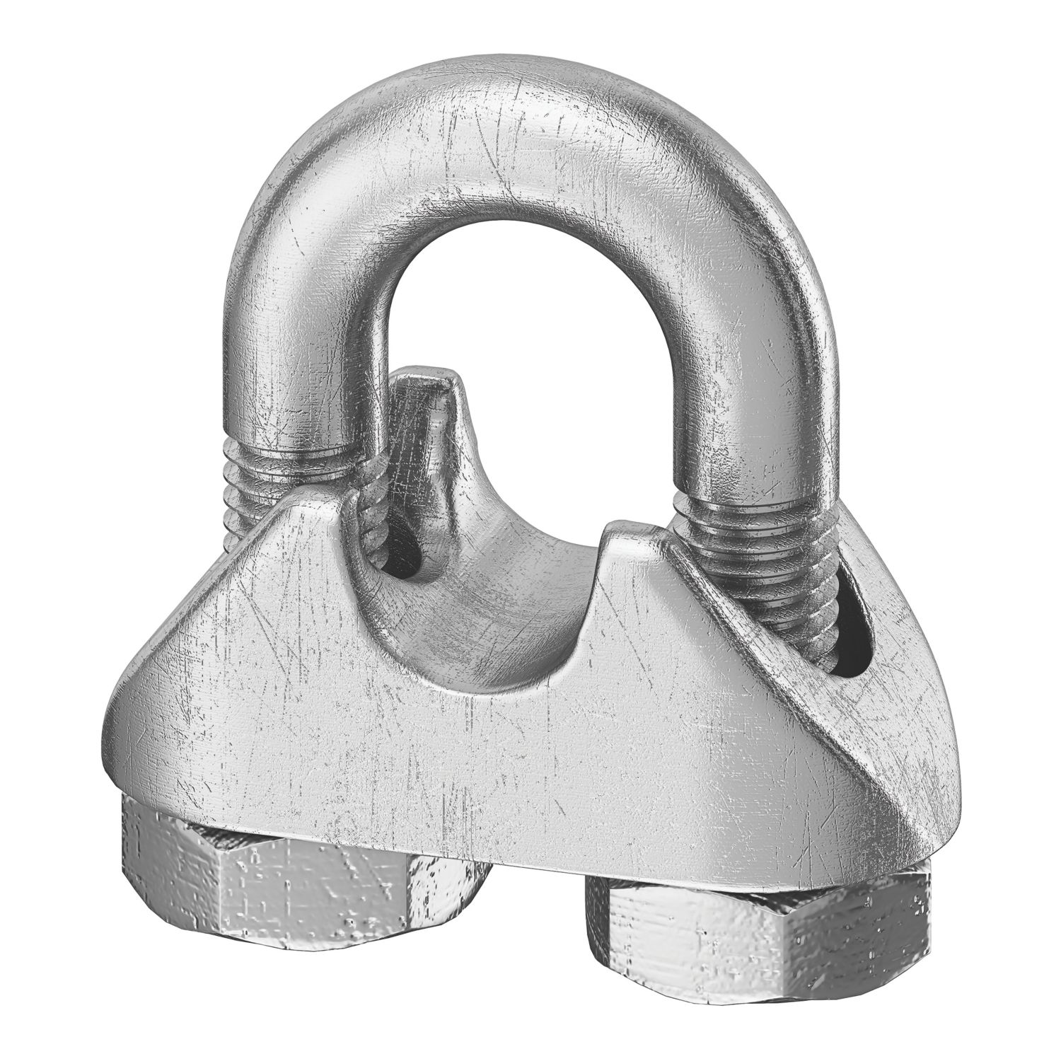 Essentials M5 Wire Rope Clamps Silver 10 Pack (949FE)