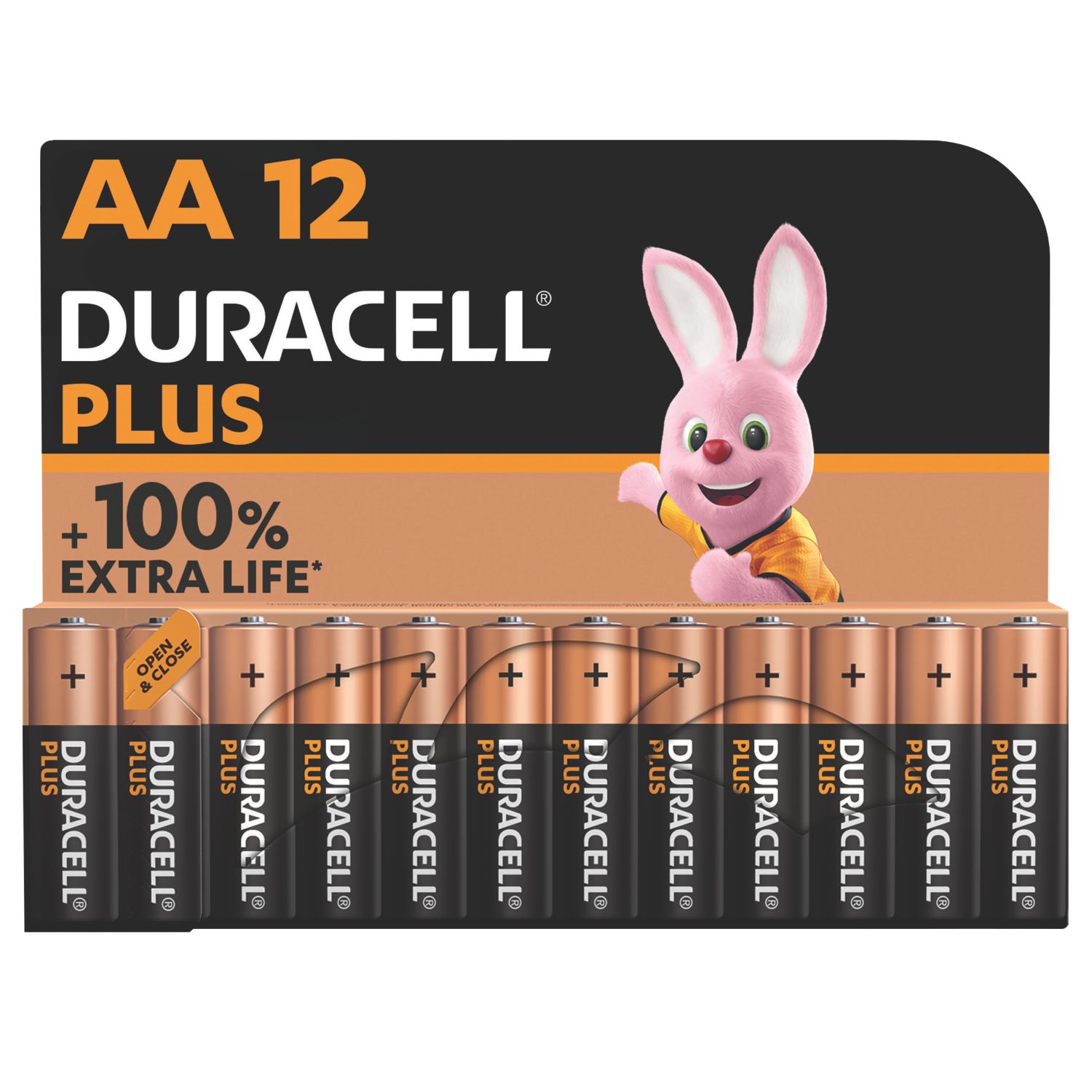 Duracell Plus AA 1.5V Alkaline Batteries 12 Pack (950RP)