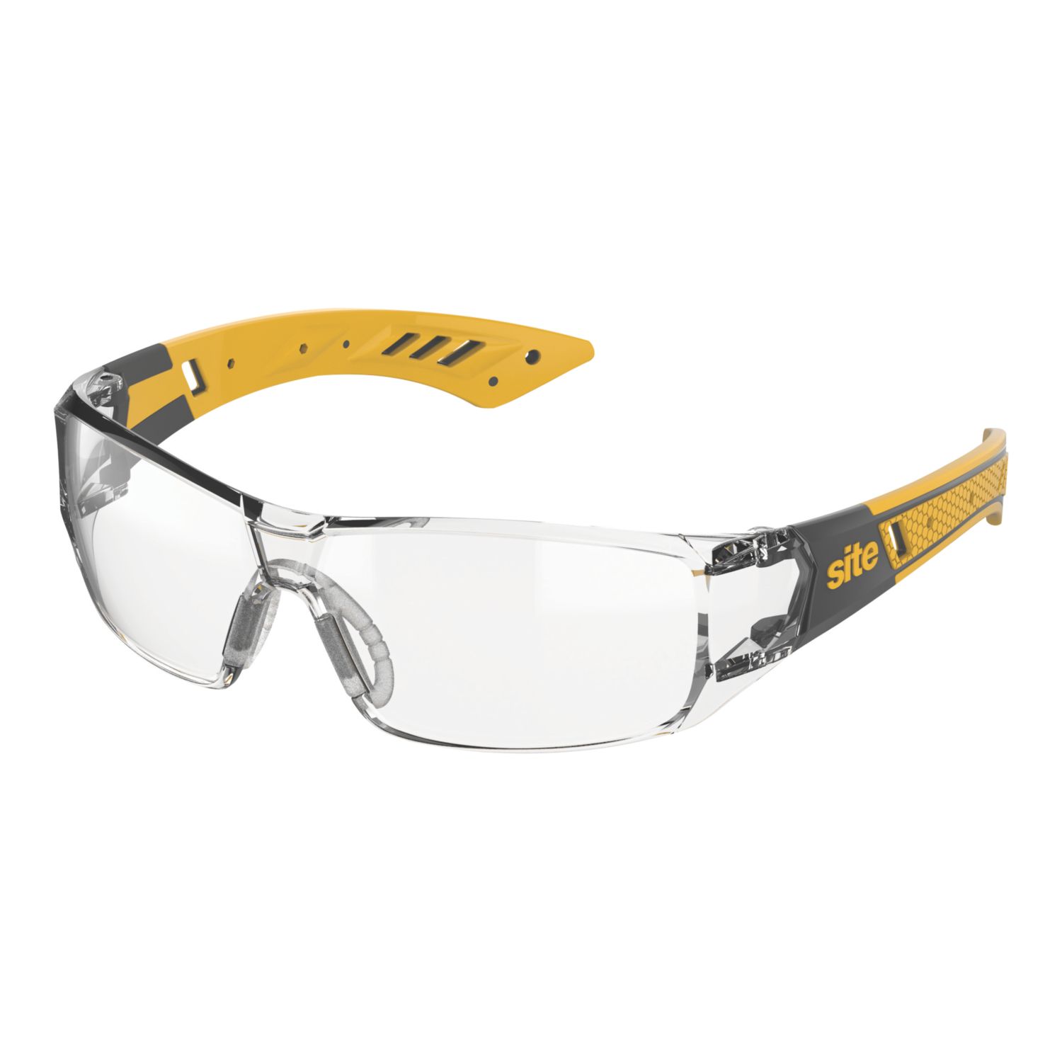 Site SEY300 Clear Lens Sports Style Safety Specs (950YW)