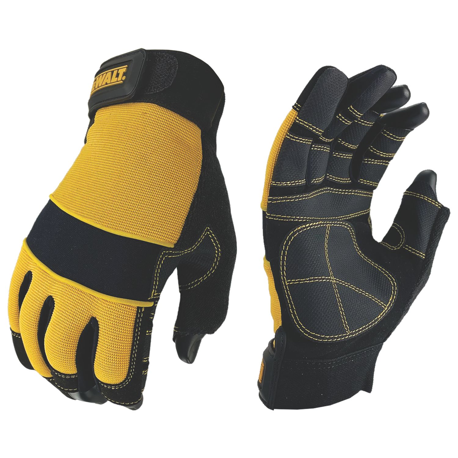DeWalt DPG24L 3-Finger Framers Gloves Black/Yellow Large (95174)