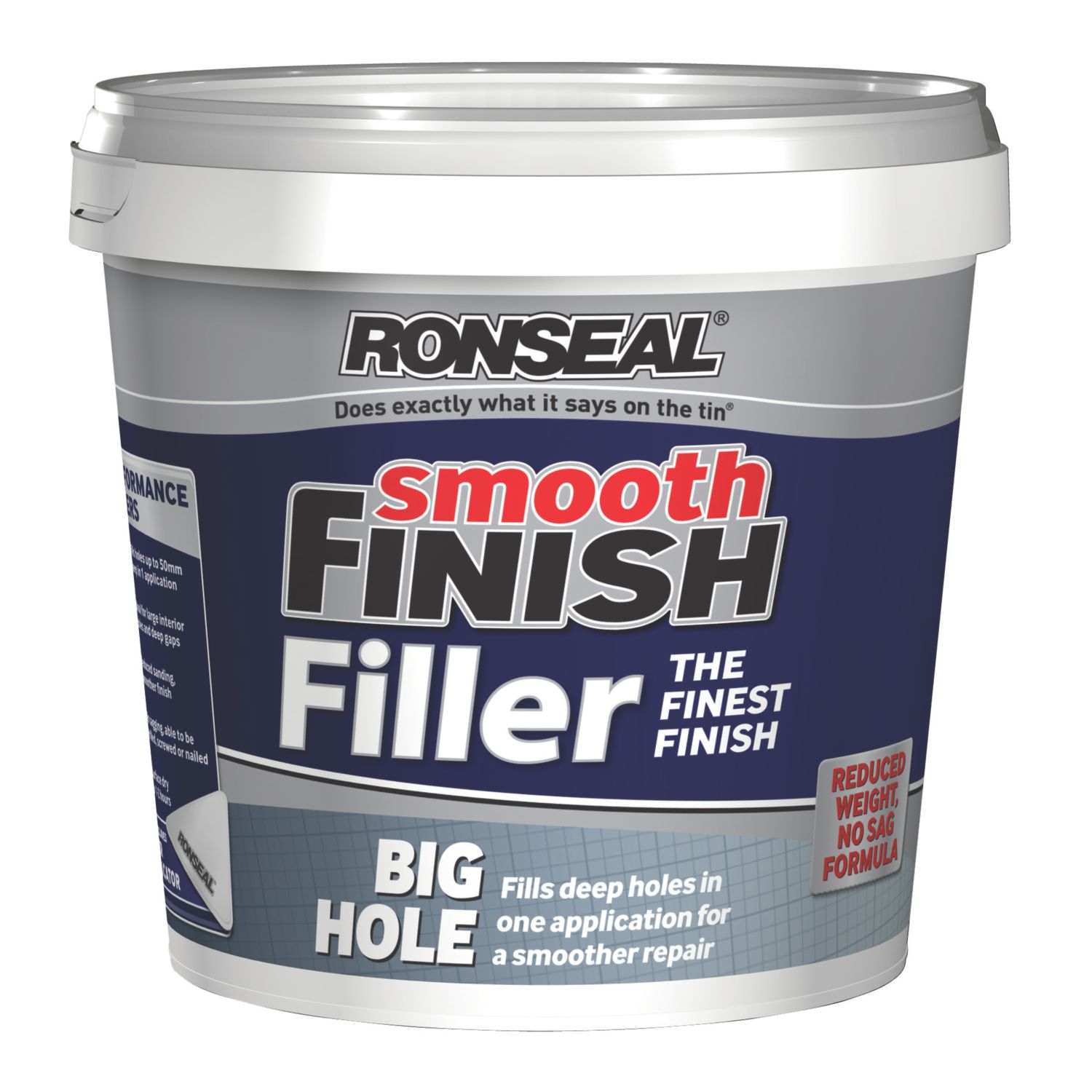 Ronseal Big Hole Ready Mixed Wall Filler Grey 1.2Ltr (95289)