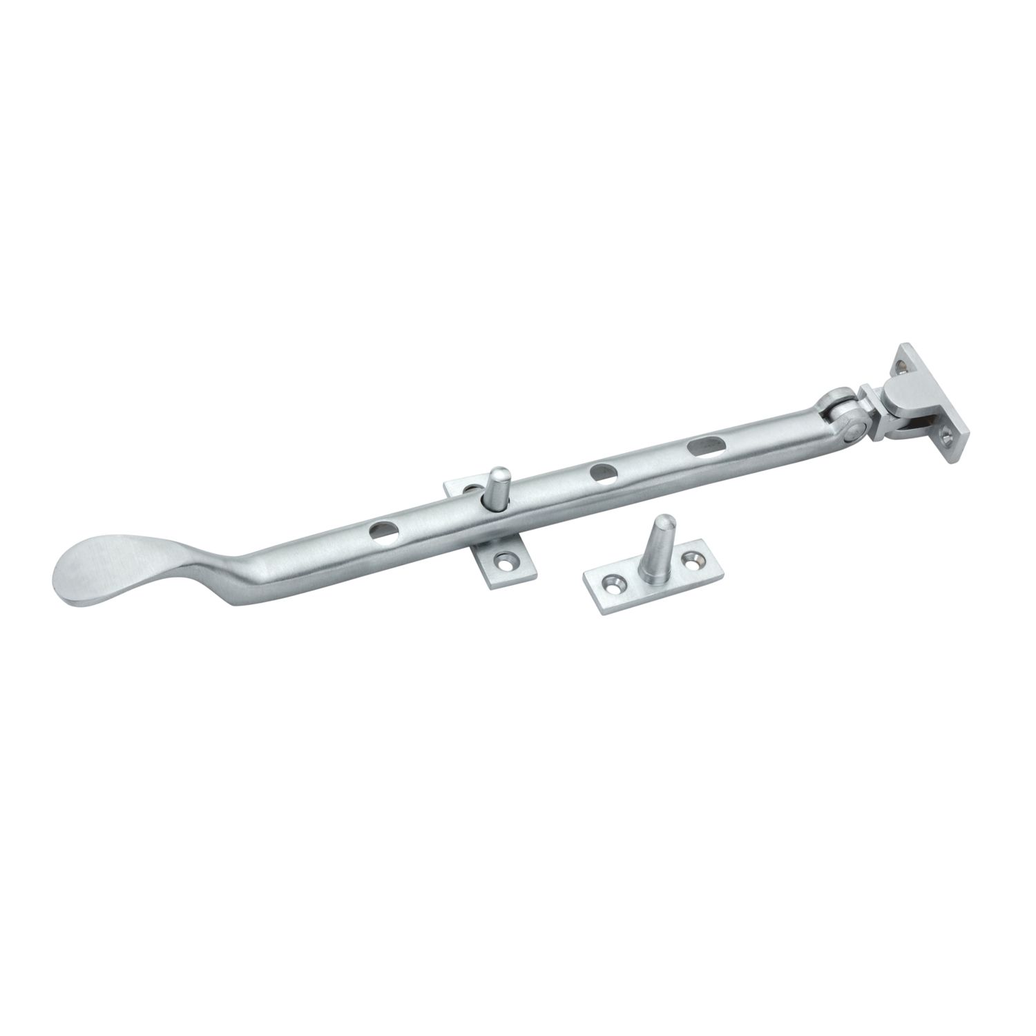 Smith & Locke Traditional Casement Stay Satin Chrome 280mm (952YX)