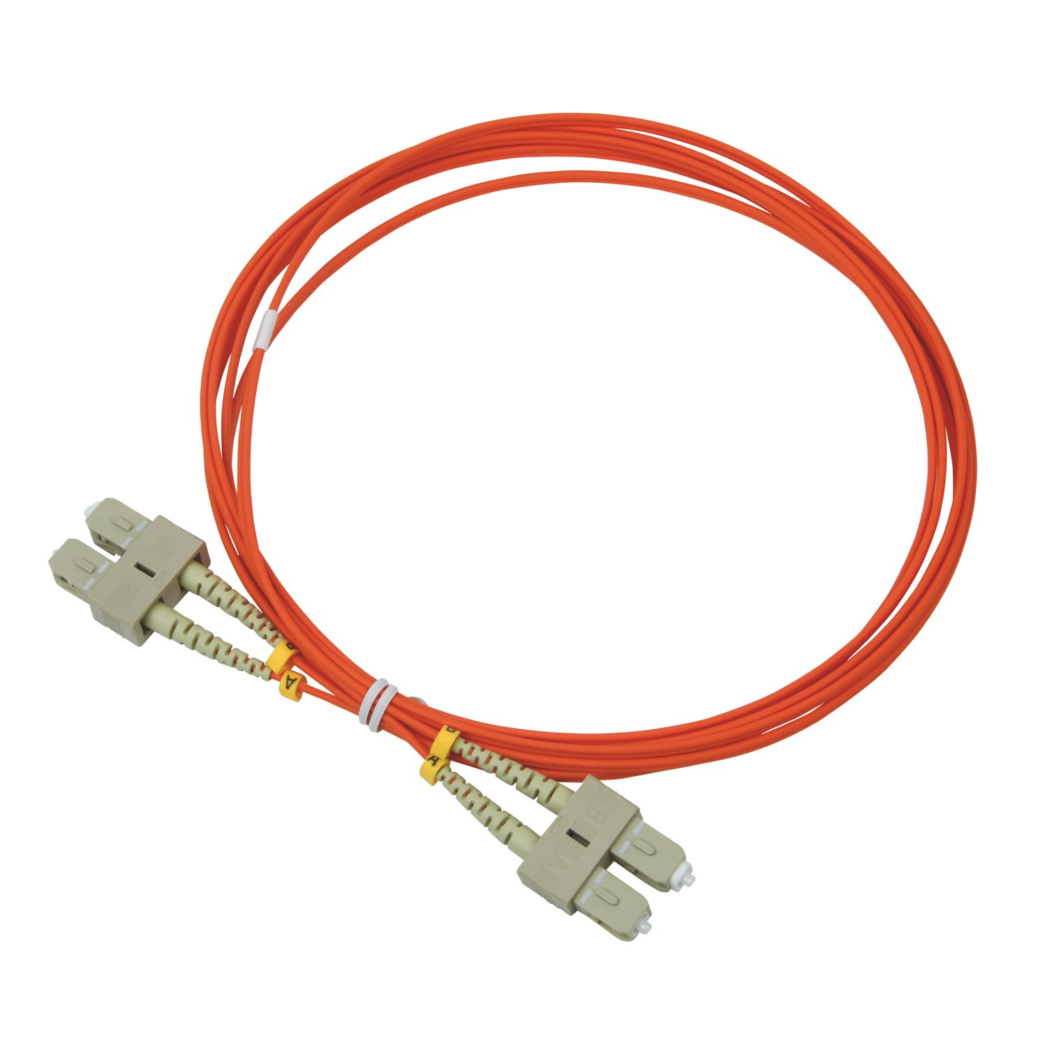 Labgear Duplex Multi Mode Orange SC- SC OM2 LSZH Fibre Optic Cable 3m (953KM)