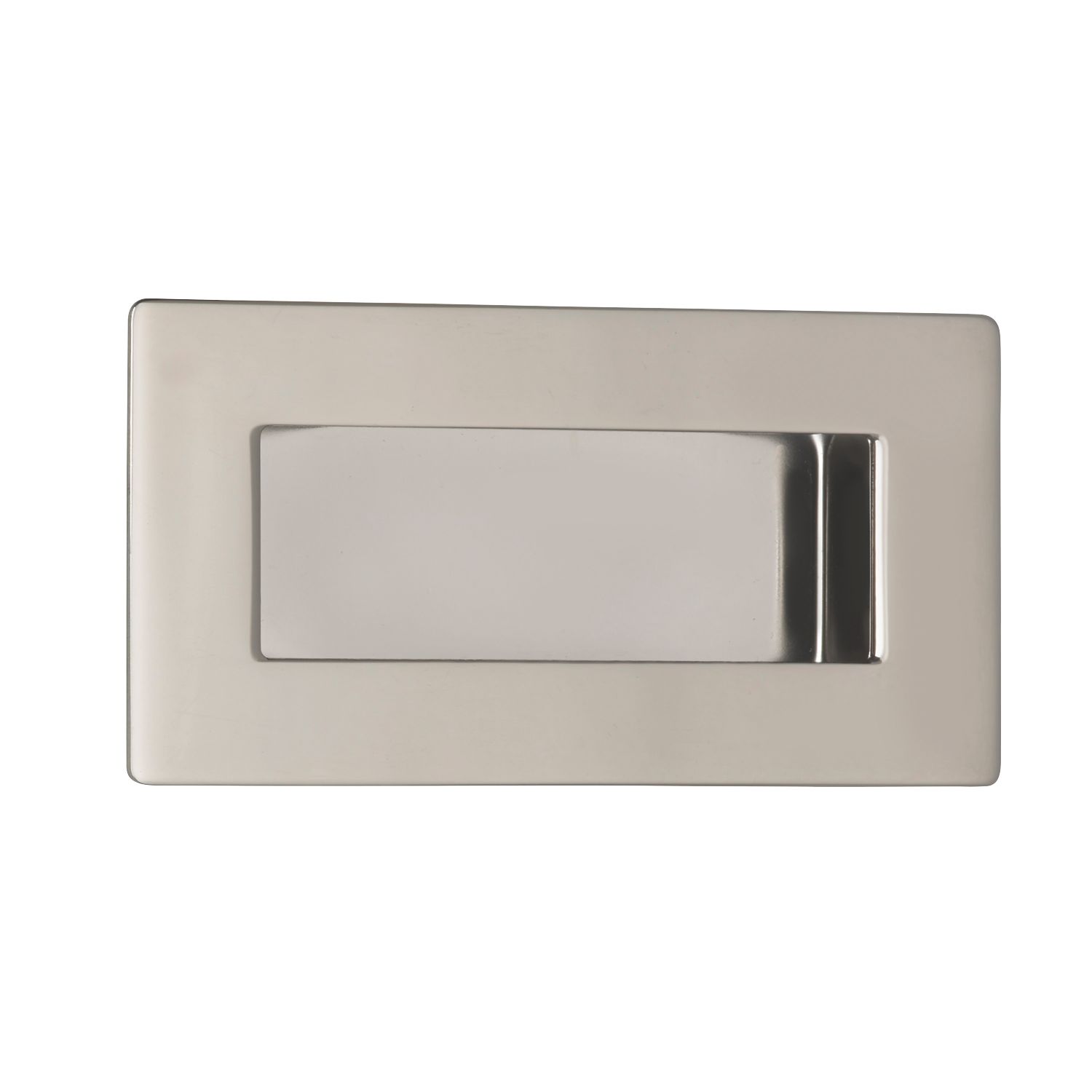 Eurospec Rectangular Flush Pull Handle 102mm Polished Stainless Steel (9567P)