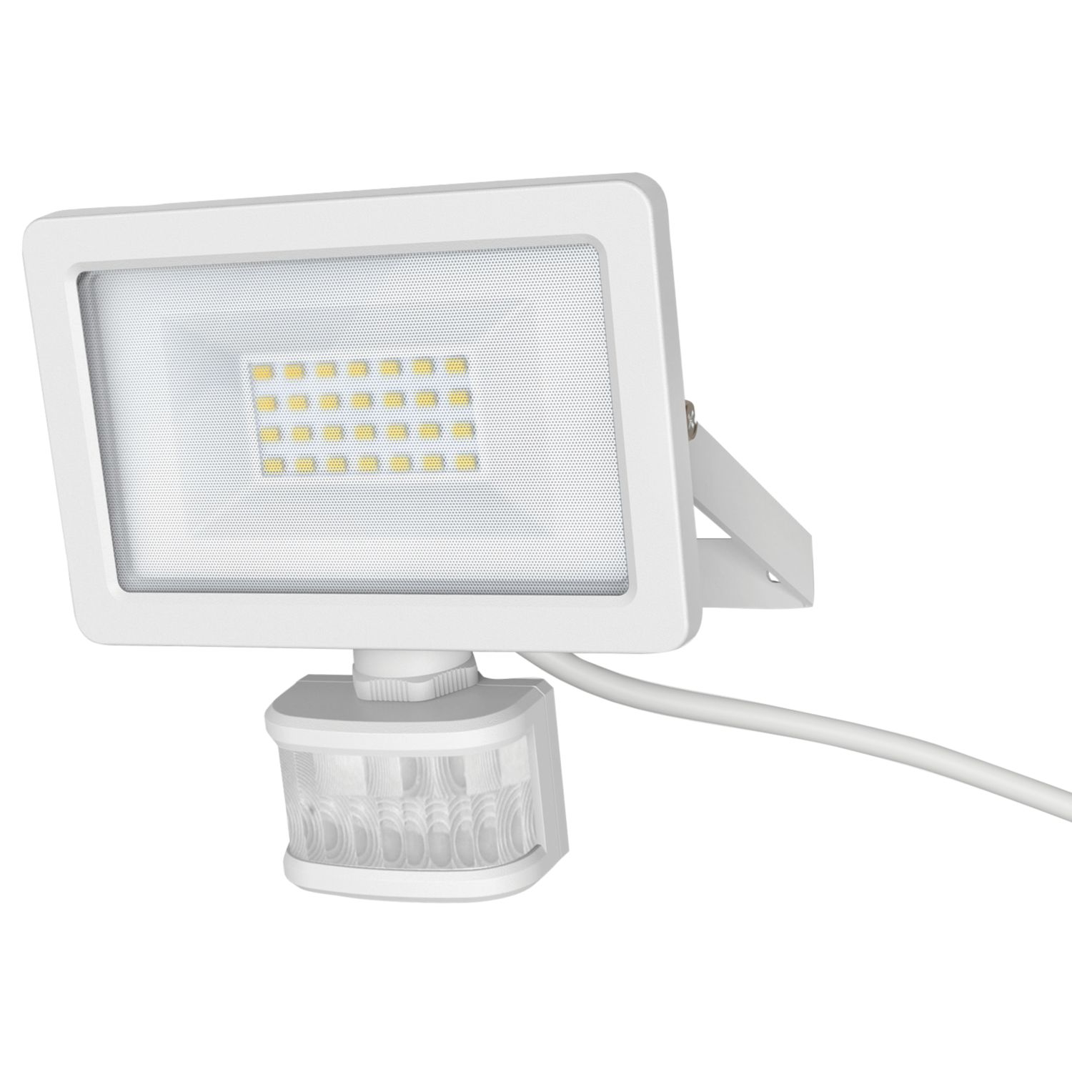 LAP Weyburn Outdoor LED Floodlight With PIR Sensor White 20W 2000lm (959PG)
