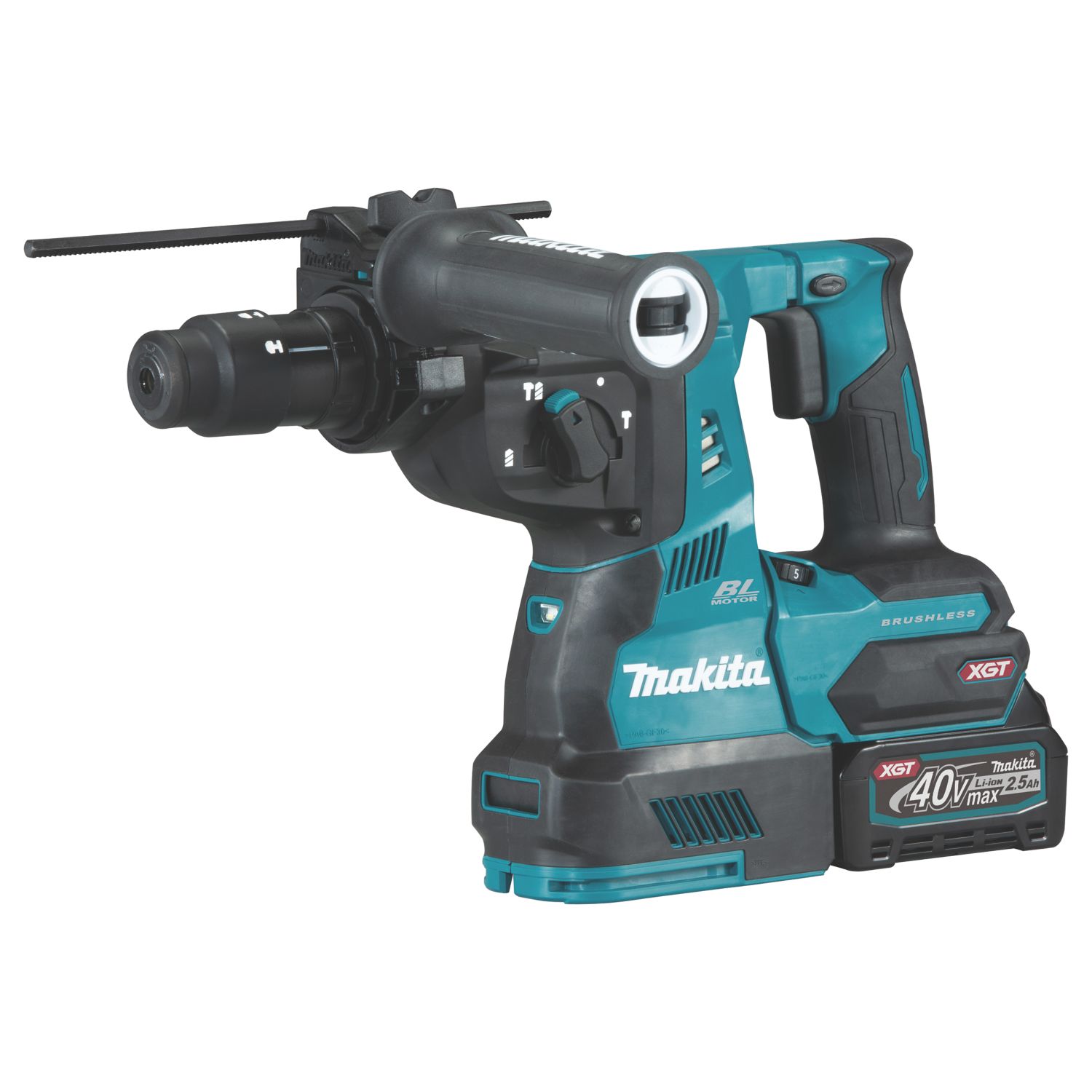Makita HR004GD203 4.0kg 40V 2 x 2.5Ah Li-Ion XGT Brushless Cordless SDS Plus Rotary Hammer Drill (959VV)
