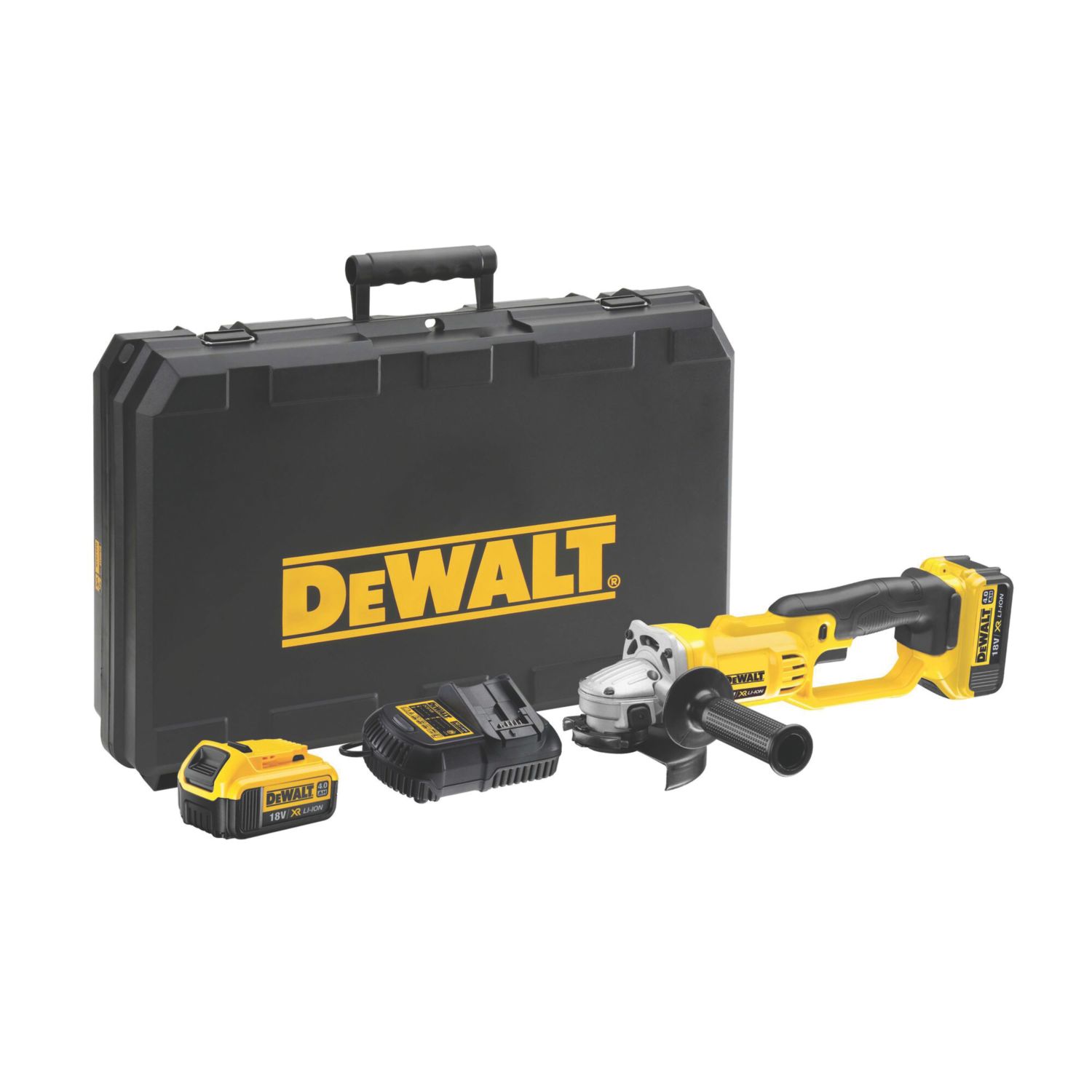 DEWALT DCG412M2-GB 18V 2 x 4.0Ah Li-Ion XR 5" Cordless Angle Grinder (9624G)