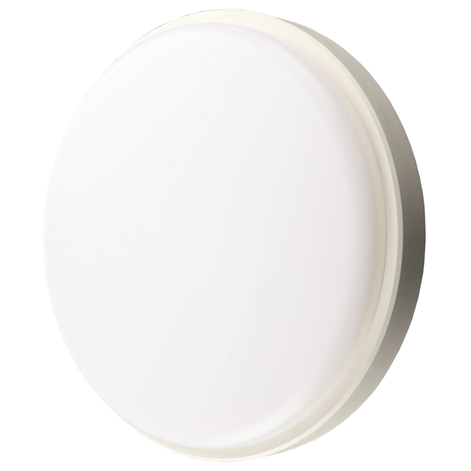 LAP Davenport Outdoor Round LED Bulkhead With Microwave Sensor White 12W 900lm (964FE)