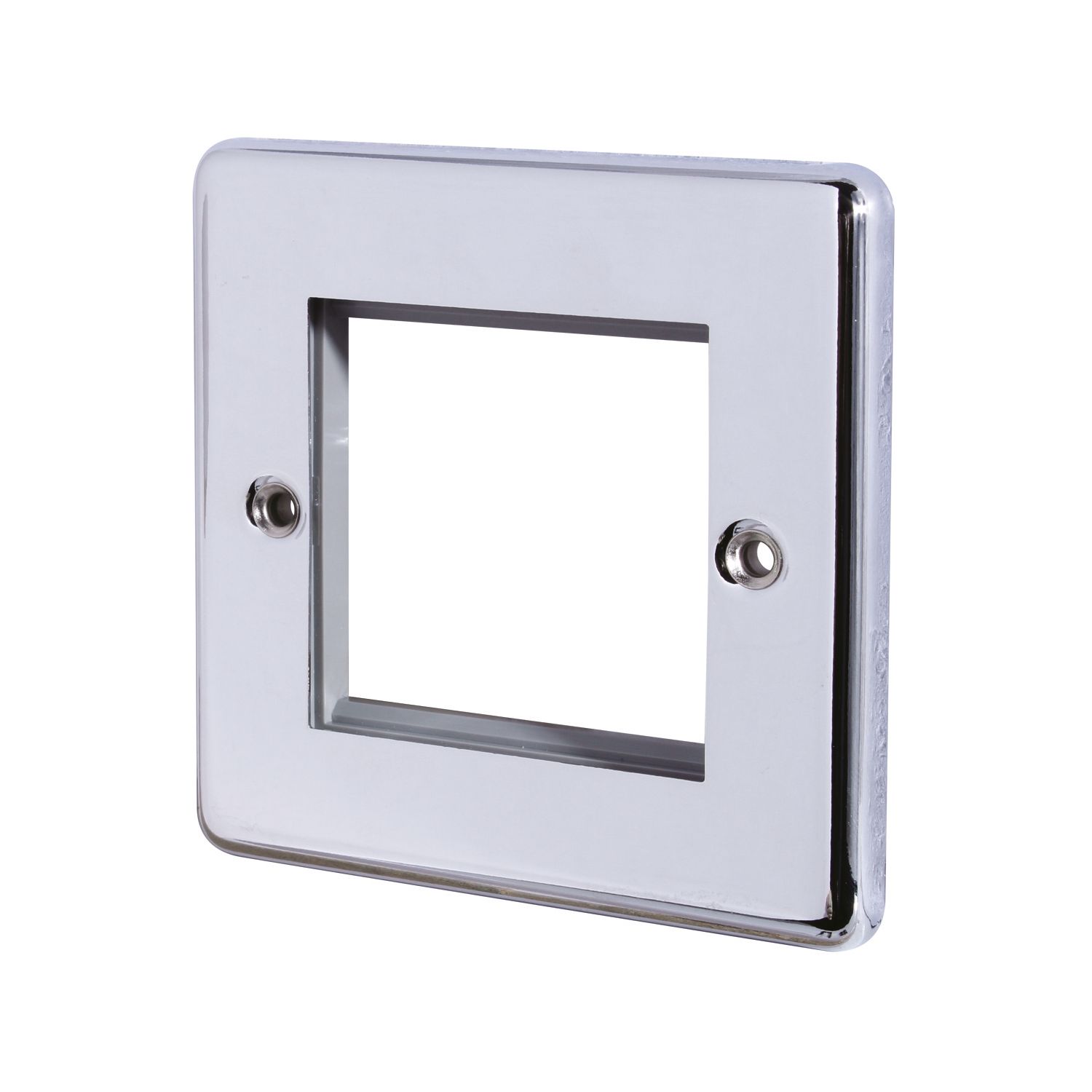 LAP 2-Module Modular Faceplate Polished Chrome (96536)