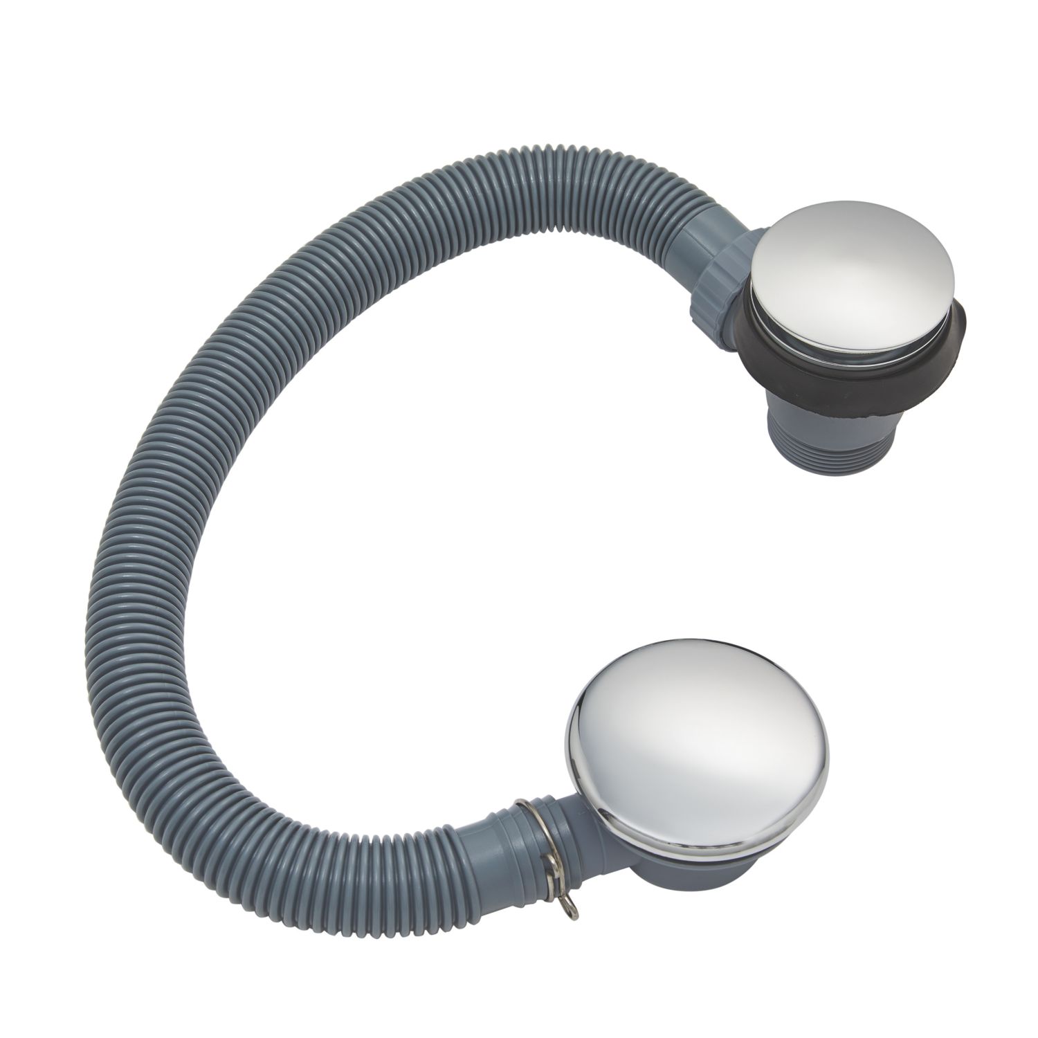 Highlife Bathrooms Push Button Bath Waste Chrome (966RW)