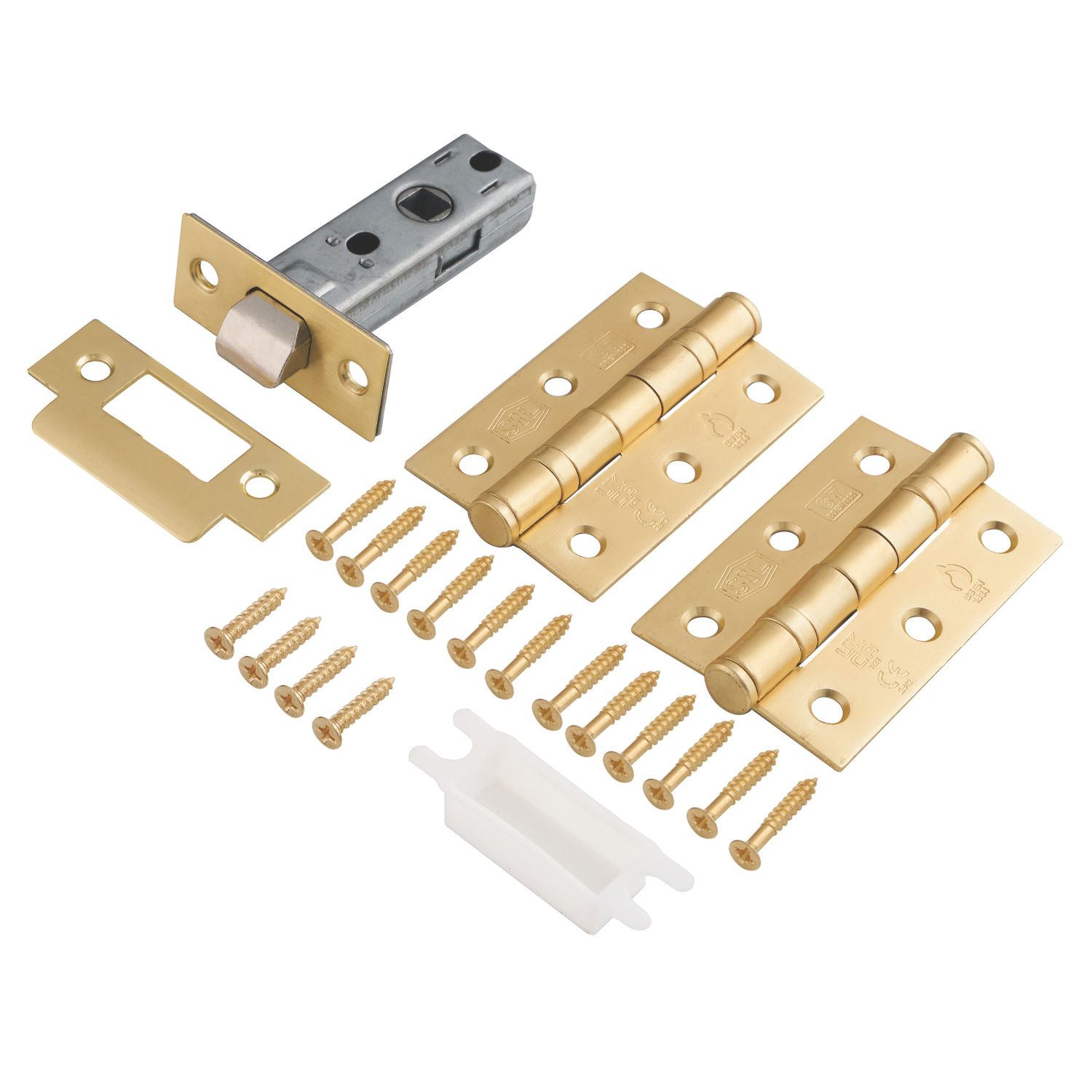 Smith & Locke Latch Pack Satin Brass (966TE)