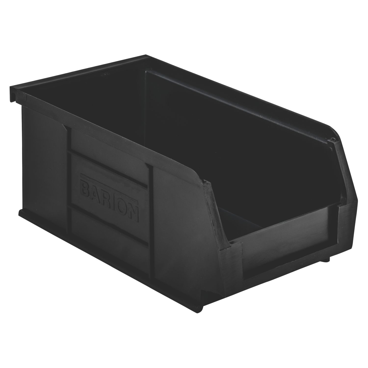 Barton TC2 Semi-Open-Fronted Recycled Storage Containers 1.27Ltr Black 20 Pack (966VH)