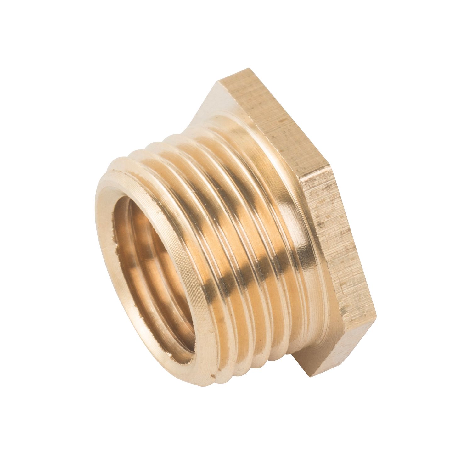 Midbrass Brass Compression Reducing Male Hex Bush 3/8" x 1/4" (968HP)