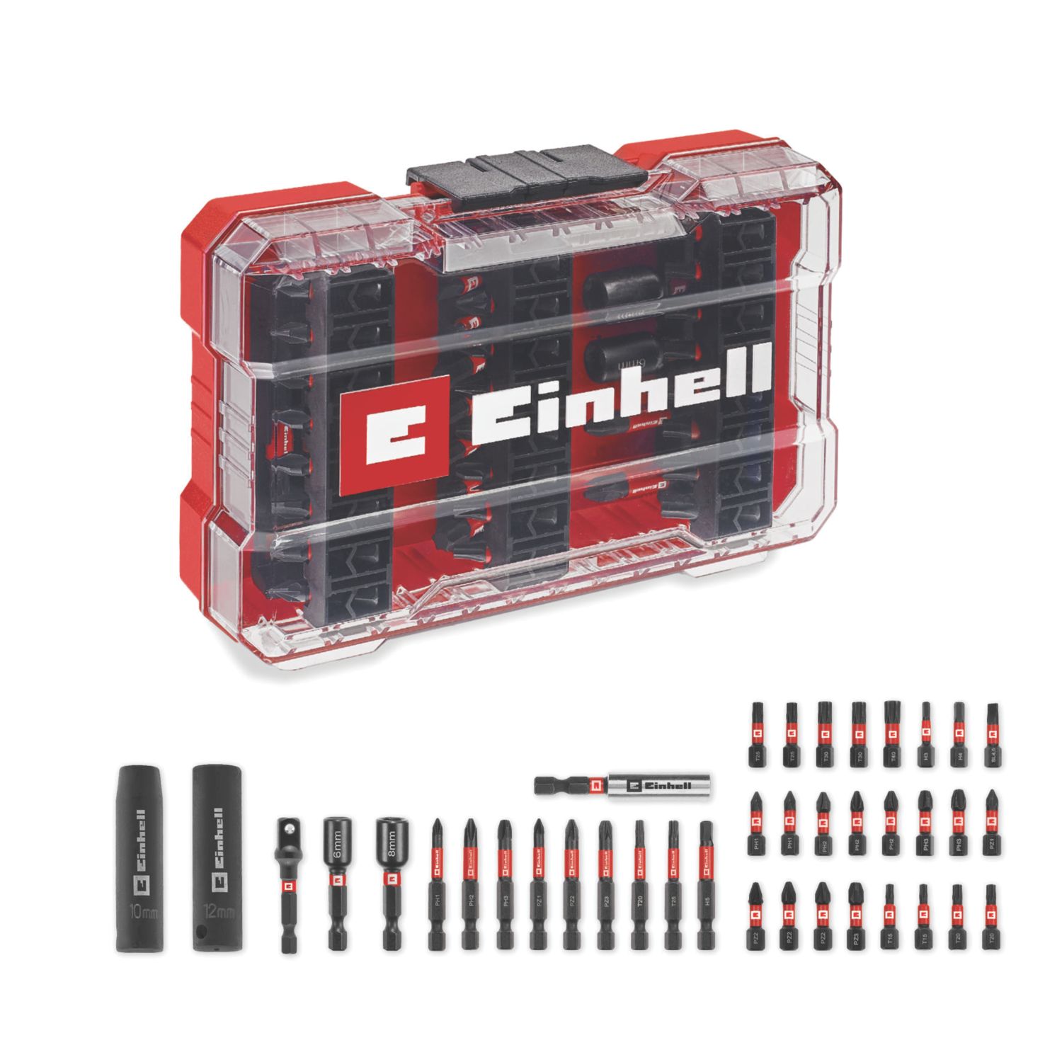 Einhell 1/4" Hex Shank Mixed Impact Driver Bit Set 39 Pieces (969AP)
