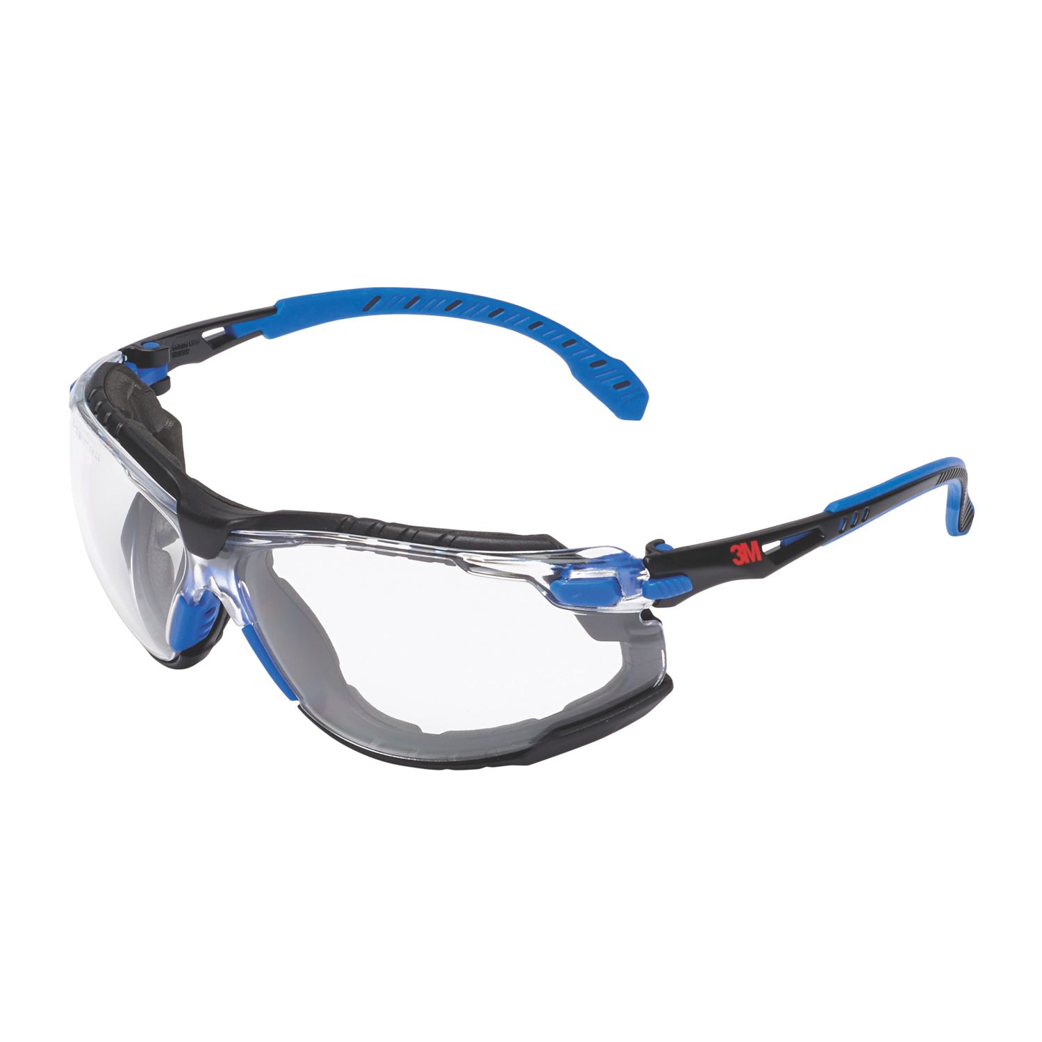 3M Solus 1000 Clear Lens Safety Specs Blue / Black (969EJ)
