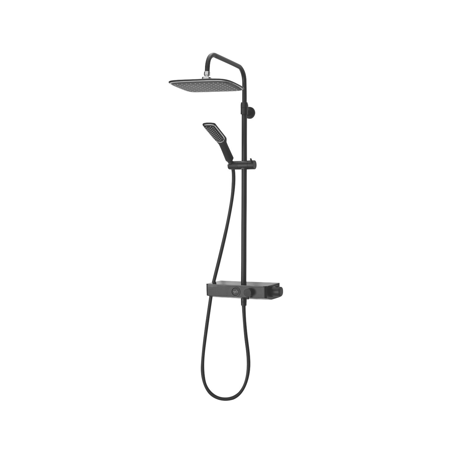 Triton HP/Combi Flexible Exposed Matt Black Thermostatic Mixer Diverter (971JK)