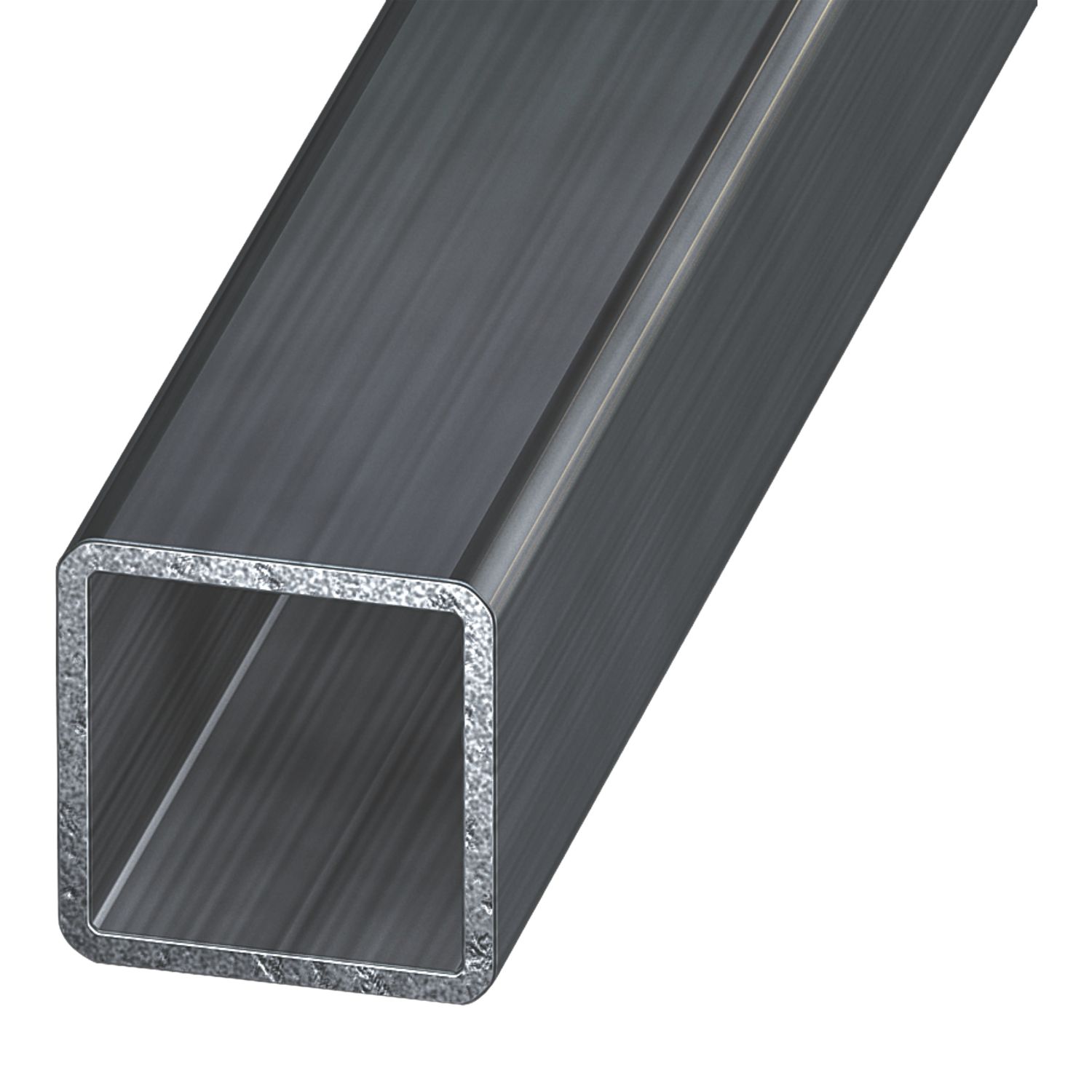 Essentials Black Tube 1m x 25mm x 25mm (972CP)