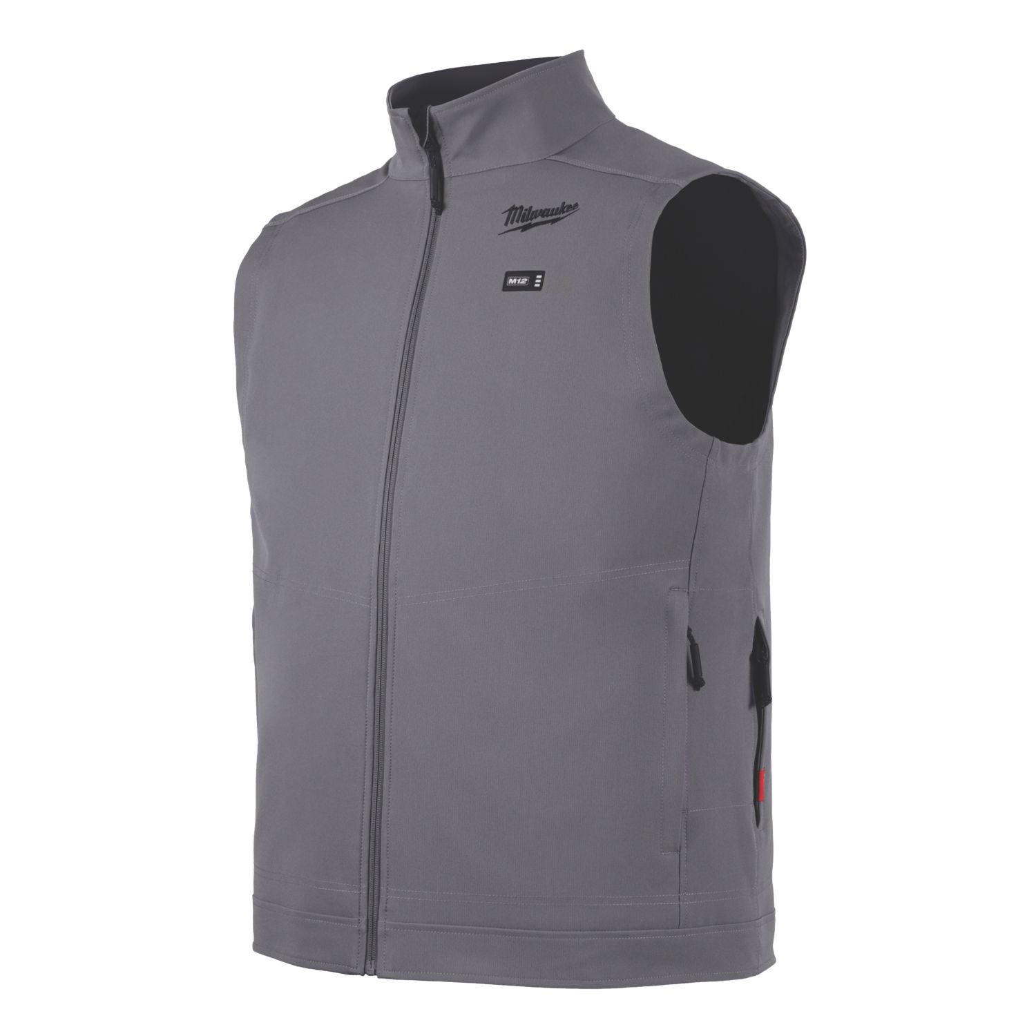 Milwaukee M12HVGREY1-0 12V Li-Ion RedLithium Heated Toughshell Vest Grey 3X Large 50" Chest - Bare (972GC)
