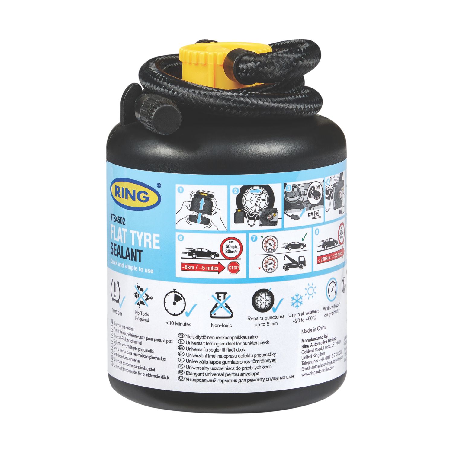 Ring RTS4502 Flat Tyre Sealant 450ml (972YL)