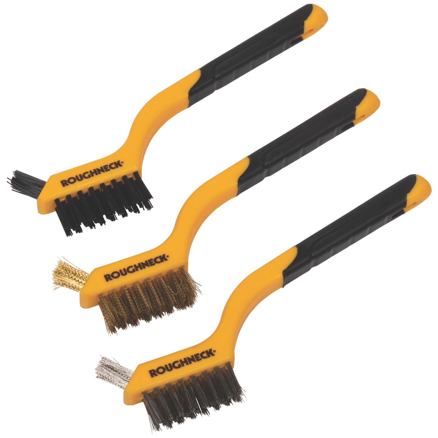 Roughneck Mini Wire Brush Set 3 Pieces (973JF)