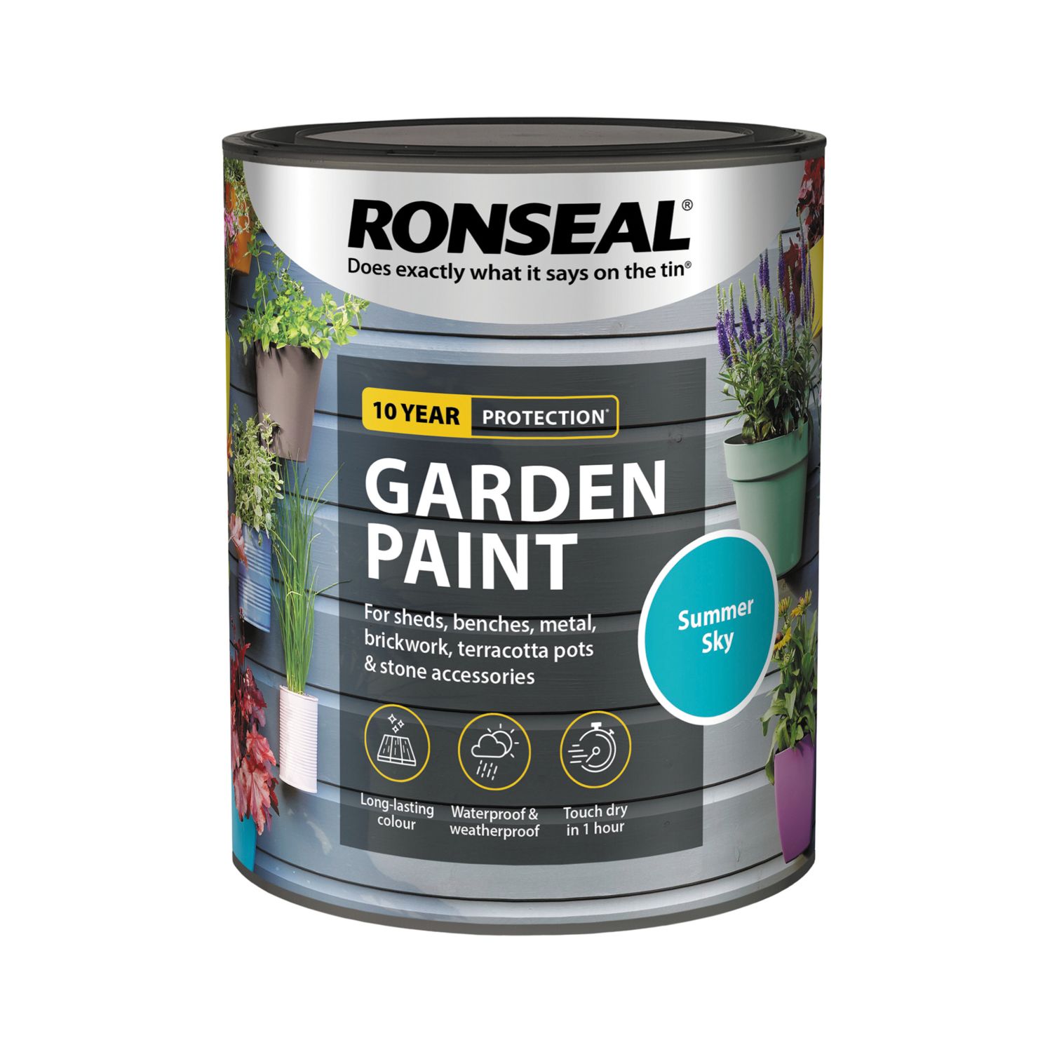 Ronseal 750ml Summer Sky Matt Garden Paint (9755P)