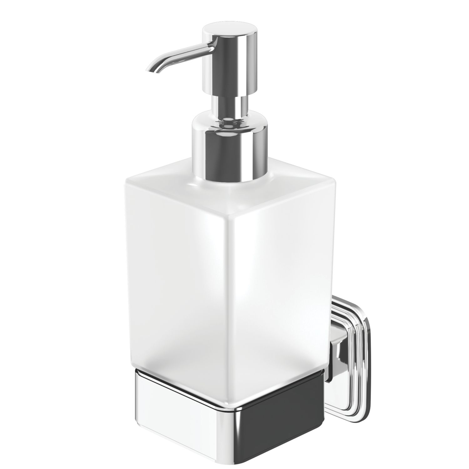 Swirl Swindale Wall-Mounted Bathroom Soap Dispenser Chrome 250ml (975YT)