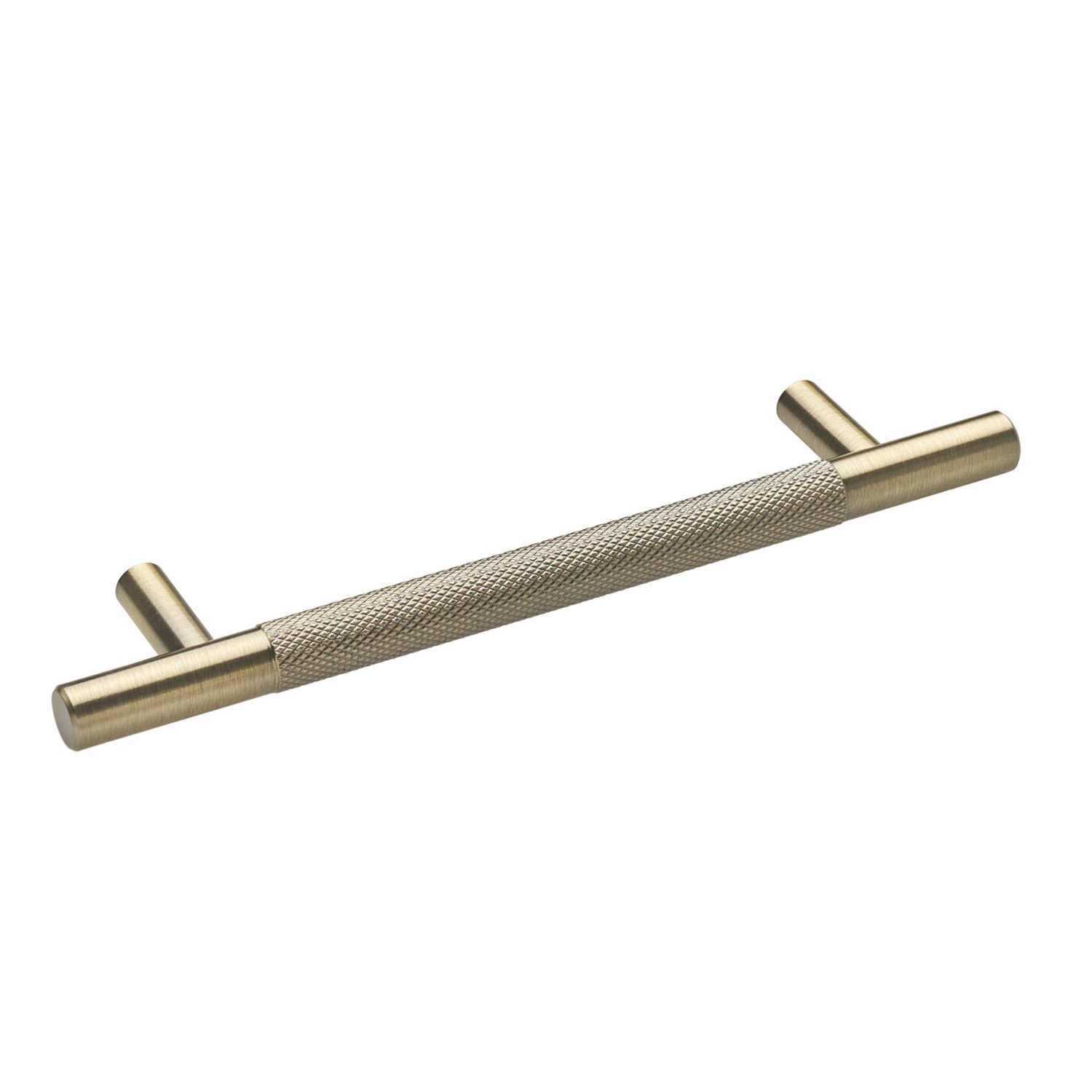Elite Knobs & Handles Kensington Knurled T Bar Handle Antique Brass 180mm (977KK)