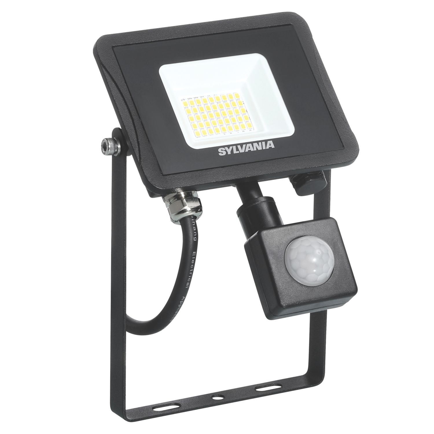 Sylvania SylFlood Outdoor LED Floodlight With PIR Sensor Black 10.5W 1000lm (977VN)