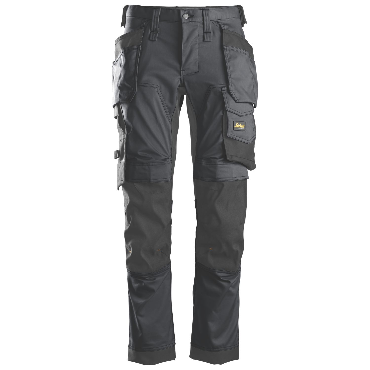 Snickers 6241 Stretch Trousers Grey/Black 33" W 32" L (978HH)