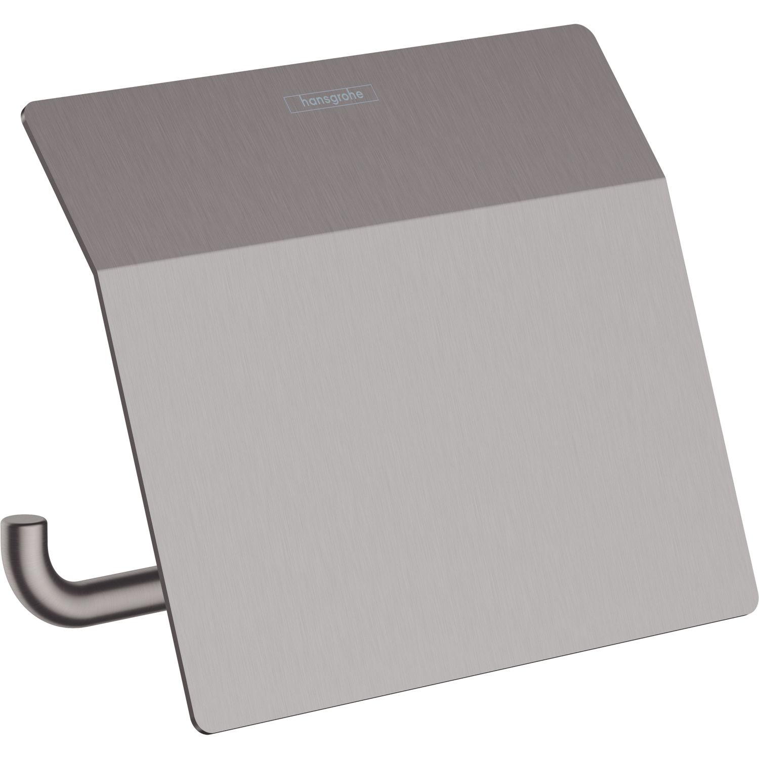 Hansgrohe AddStoris Toilet Roll Holder with Cover Brushed Black Chrome (978VG)