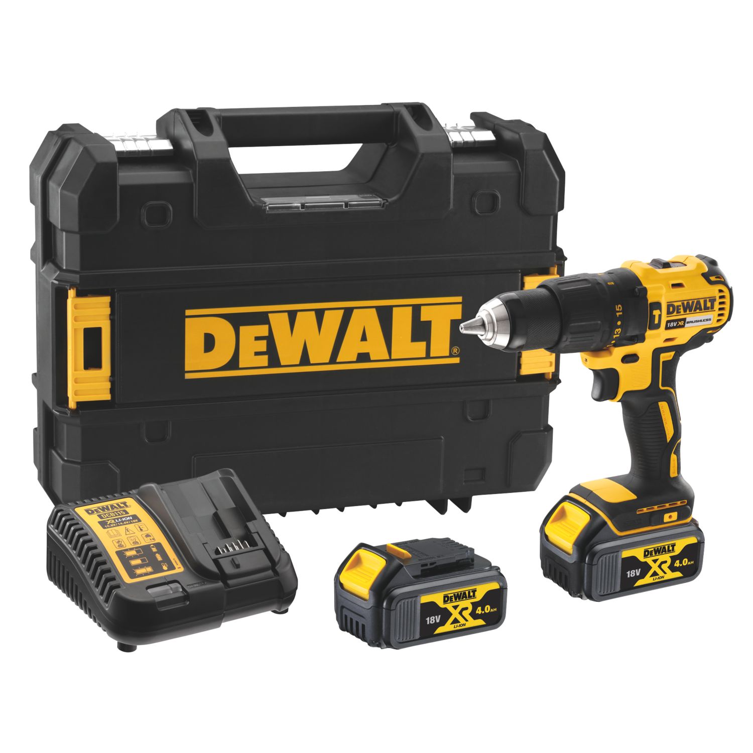 DEWALT DCD778M2T-SFGB 18V 2 x 4.0Ah Li-Ion XR Brushless Cordless Combi Drill (979HF)
